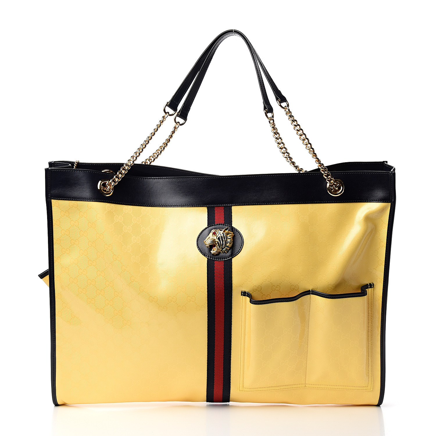 gucci yellow tote