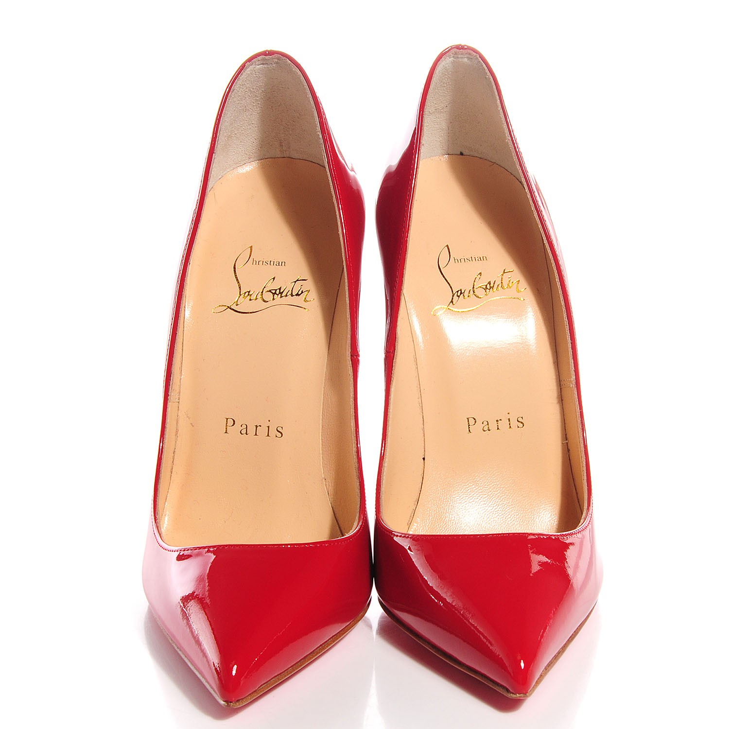 CHRISTIAN LOUBOUTIN Patent So Kate 120 Pumps 35 Red 99558