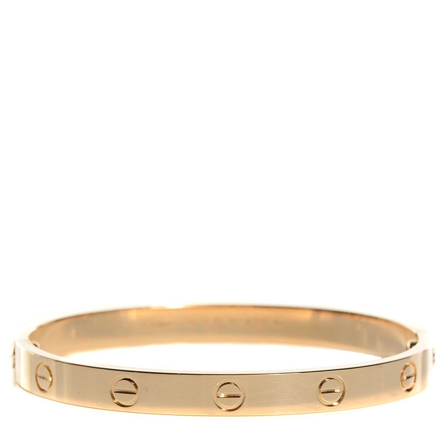 Cartier 18k Yellow Gold Love Bracelet 17 Fashionphile