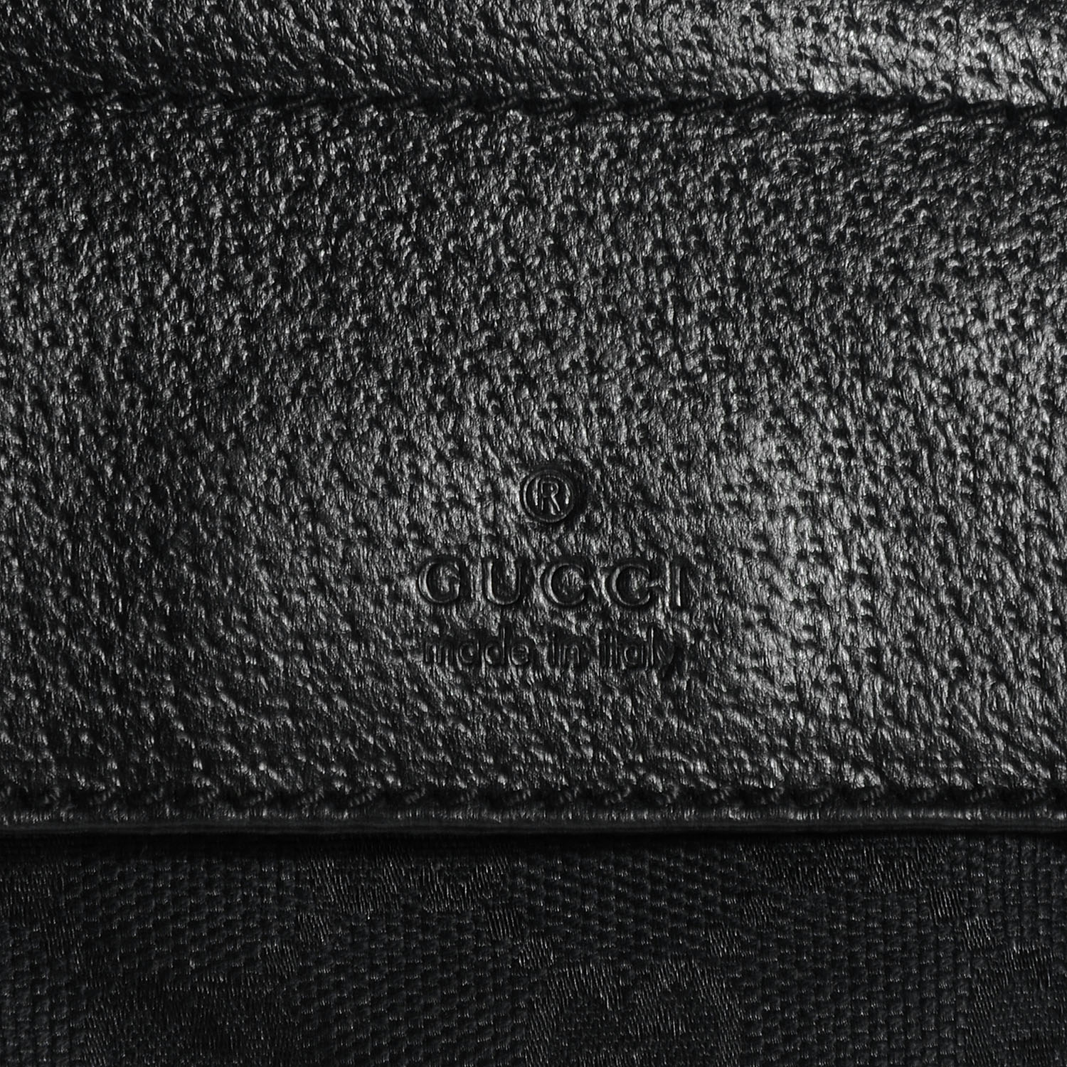 GUCCI Monogram GG Fanny Pack Belt Bag Black 59661
