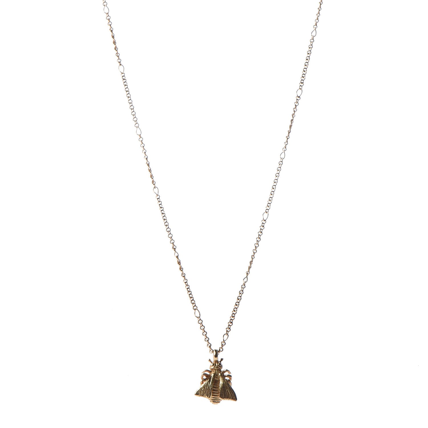 Gucci 18k Yellow Gold Bee Pendant Necklace 311909 18k Yellow Gold Bee Pendant Necklace