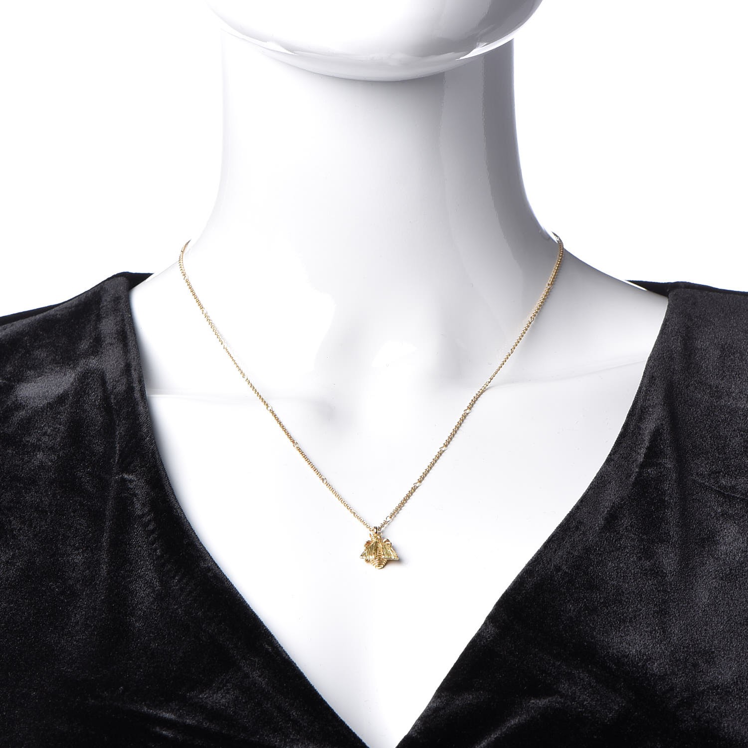 bee necklace gucci