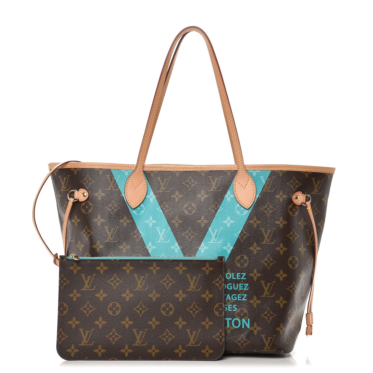 Authenticated Used LOUIS VUITTON Louis Vuitton Neverfull MM N41358 Damier  Brown Gold Hardware Leather Tote Bag Women's
