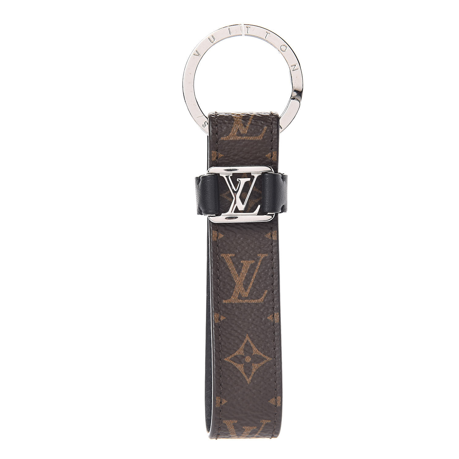 LOUIS VUITTON Monogram LV Dragonne Bag Charm Key Holder 518118