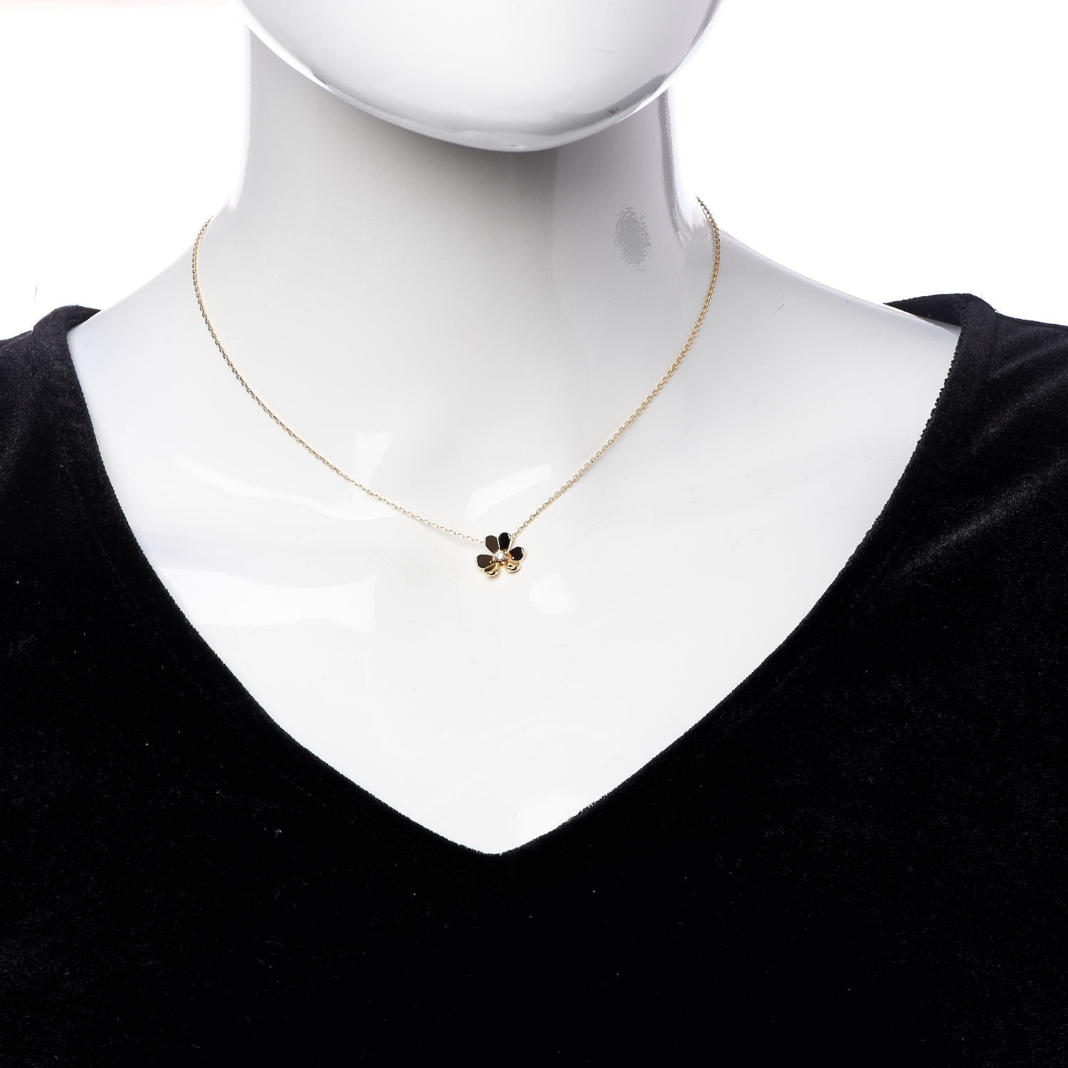 van cleef mini necklace