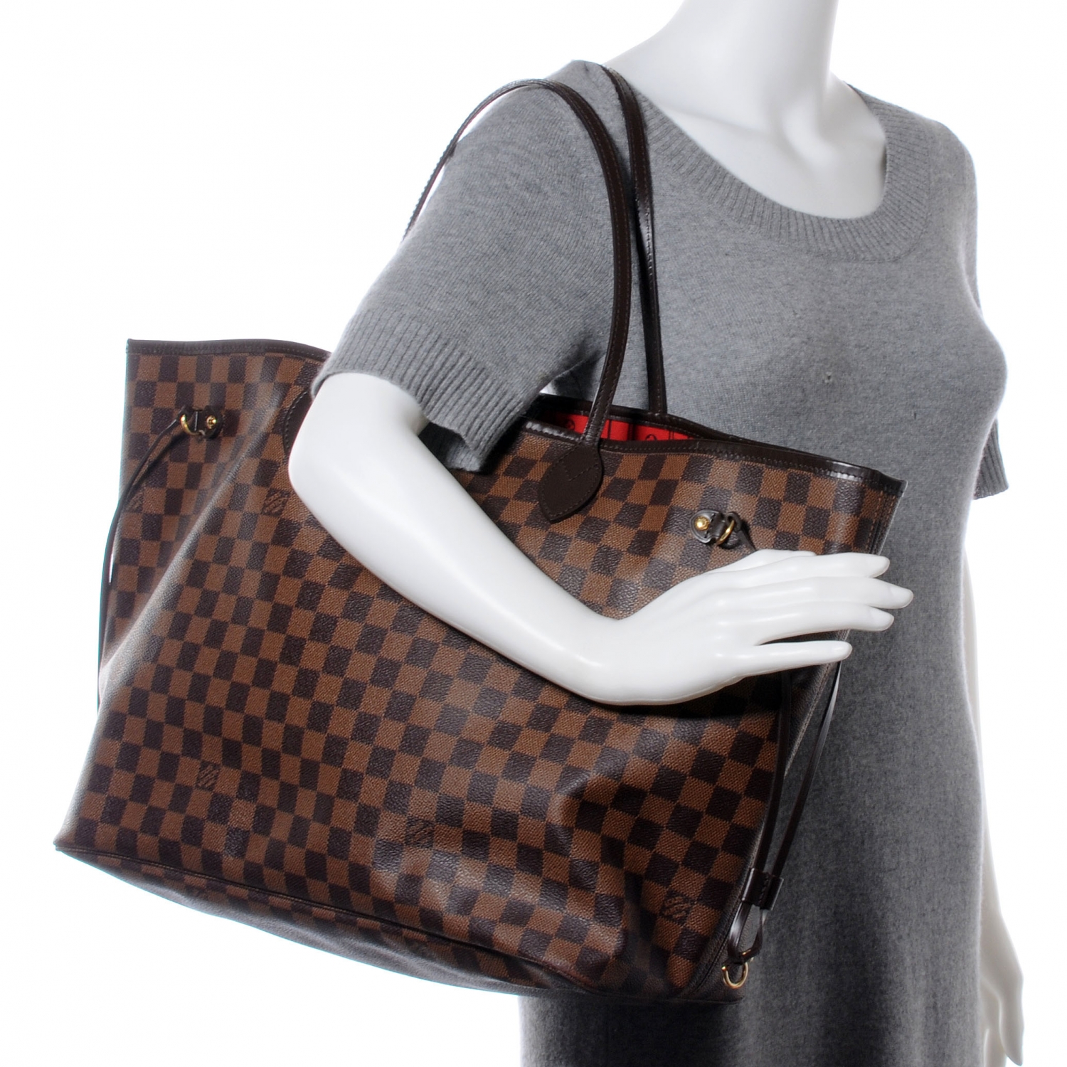 LOUIS VUITTON Damier Ebene Neverfull GM 45002