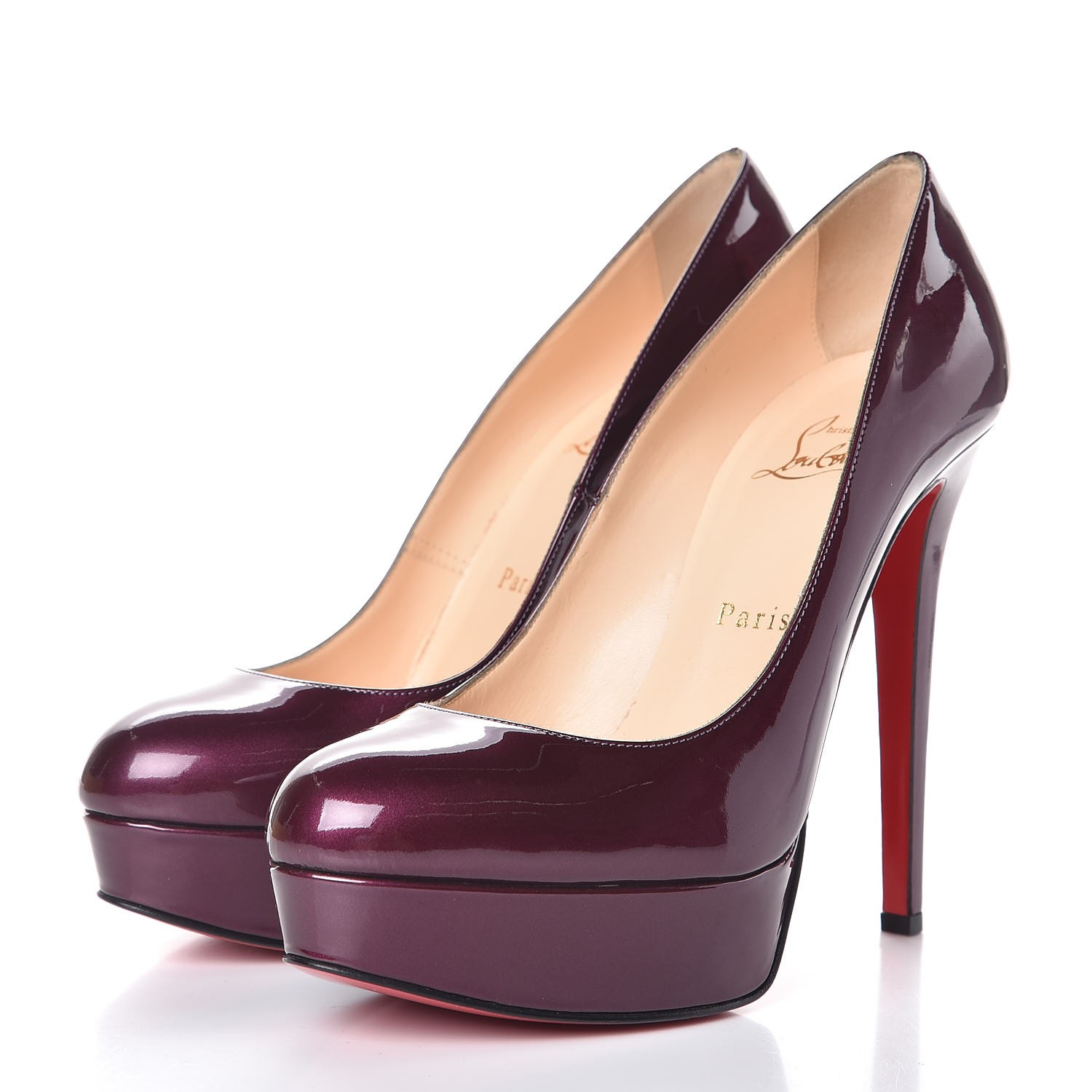 louboutin bianca 140 patent calf