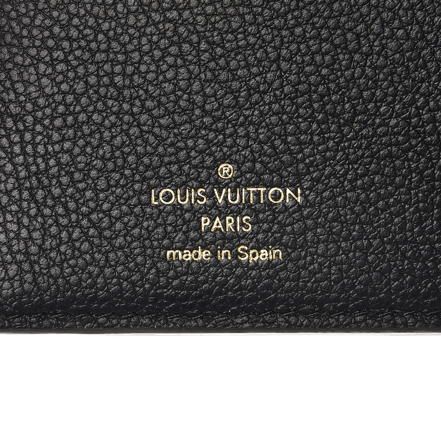LOUIS VUITTON Monogram Pallas Compact Wallet Black 261696