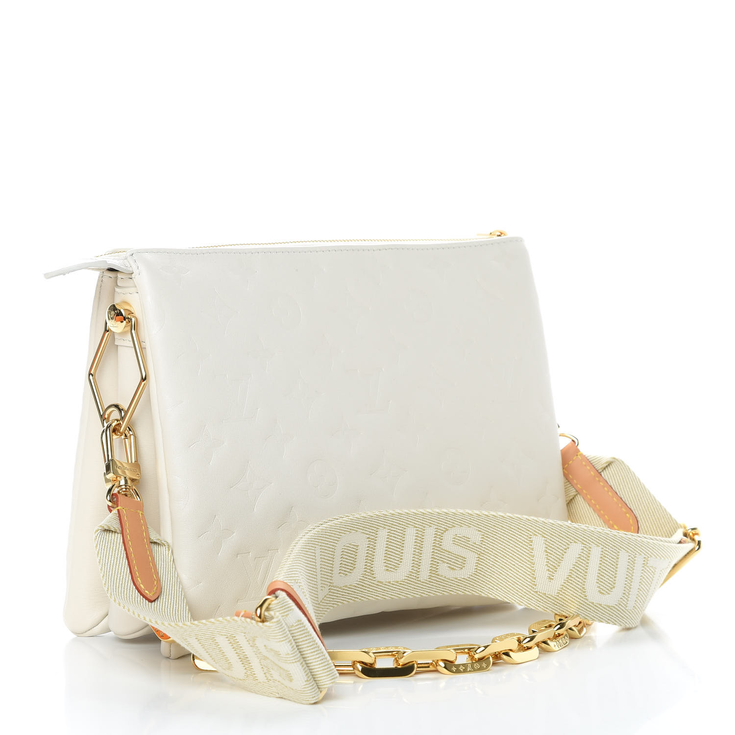 Louis Vuitton Lambskin Embossed Monogram Coussin Pm Cream 7037 Fashionphile Louis Vuitton Lambskin Embossed Monogram Coussin Pm Cream 7037 Fashionphile