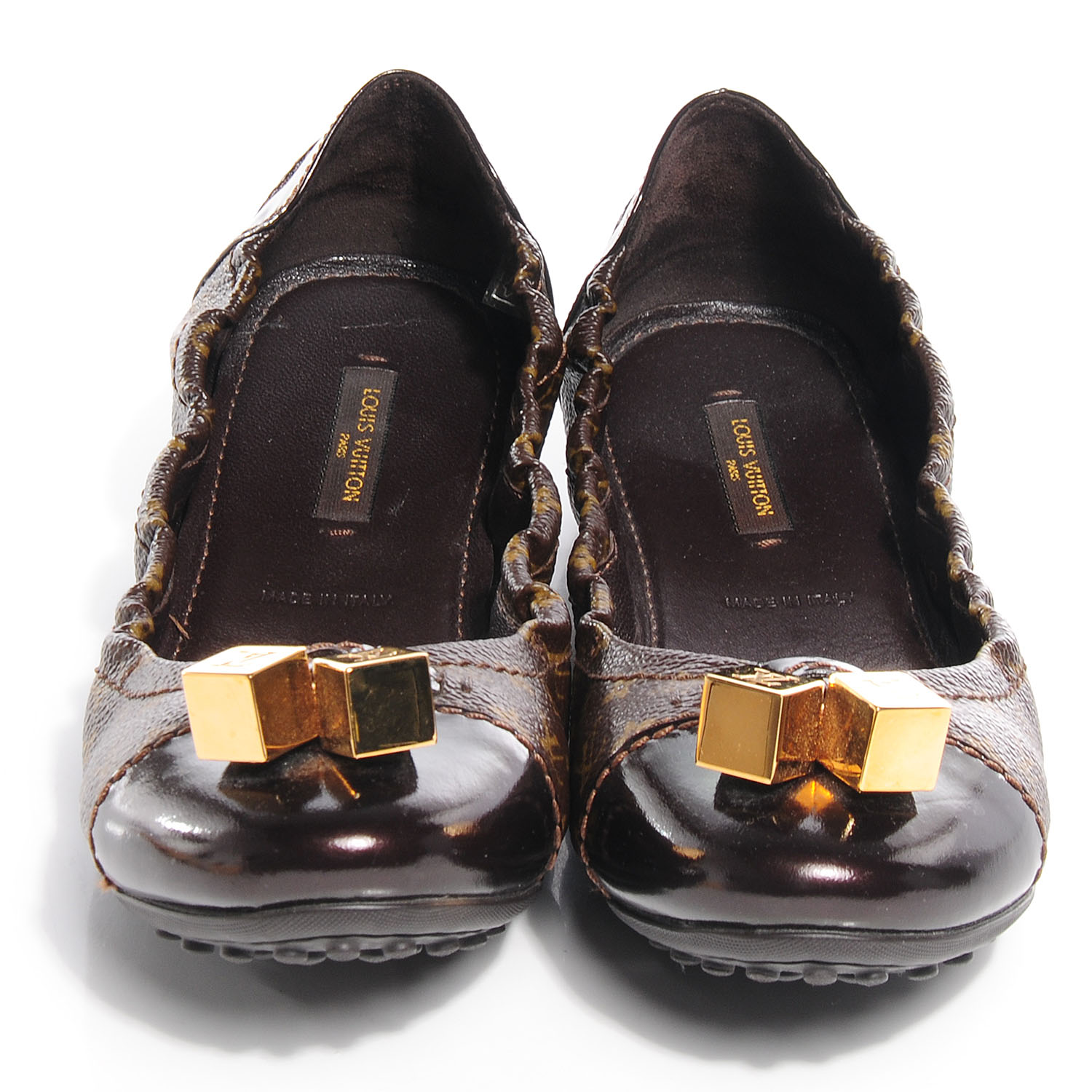 monogram ballet flats