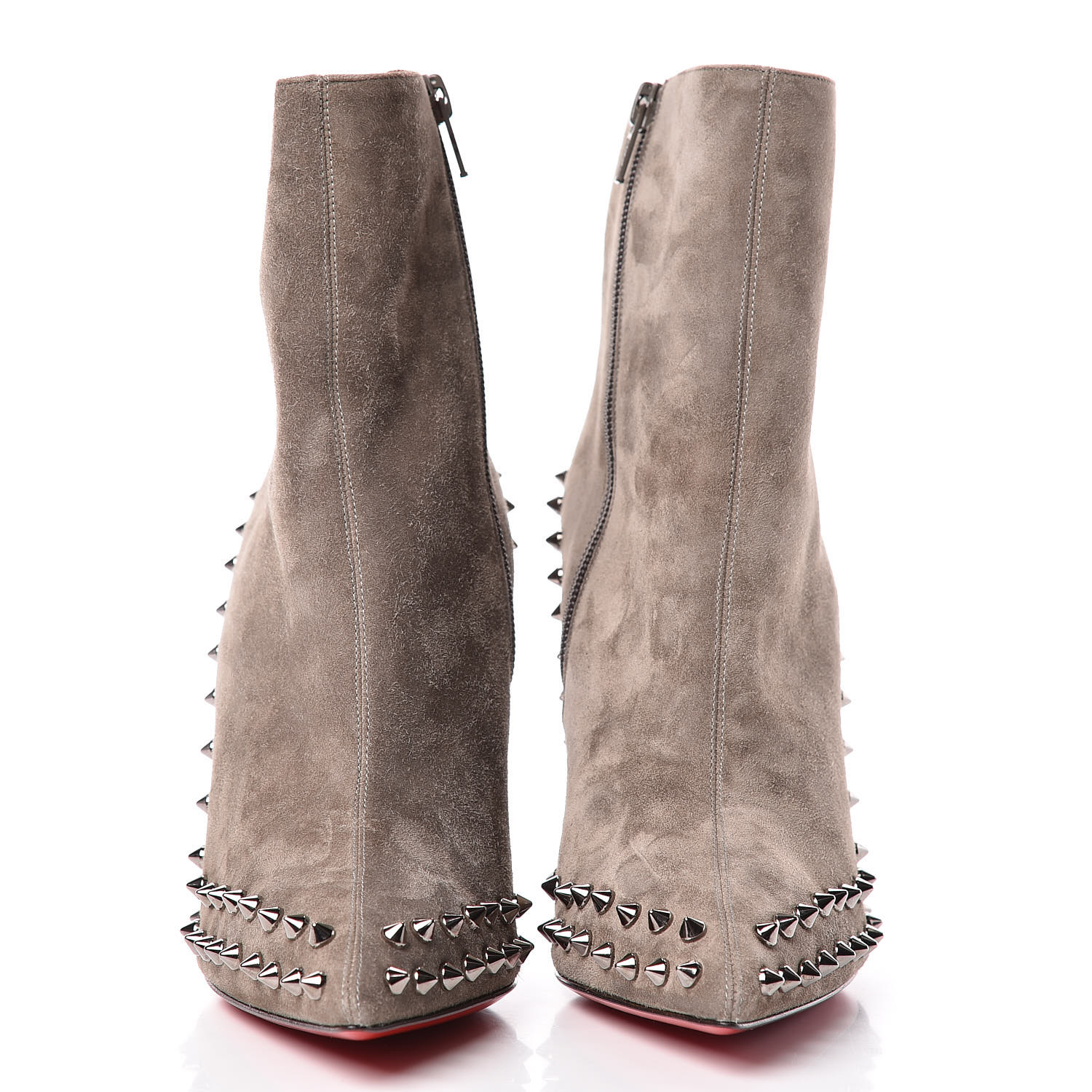 louboutin combat boots with spikes