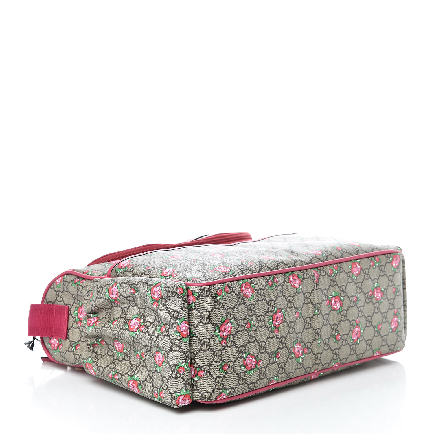 GUCCI GG Supreme Monogram Rose Bud Diaper Bag Pink 437074