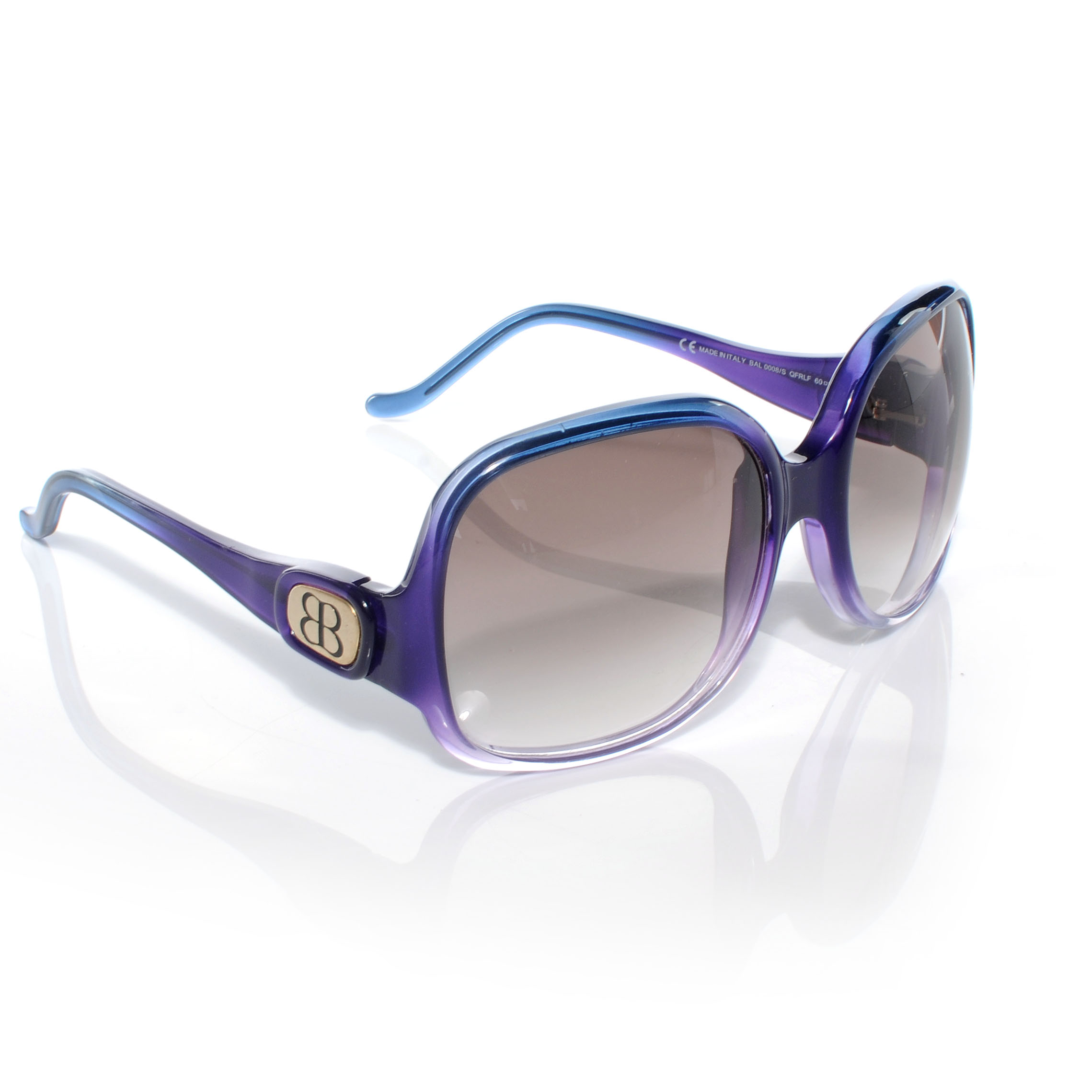 BALENCIAGA Oversized Sunglasses 0008 Purple 43232