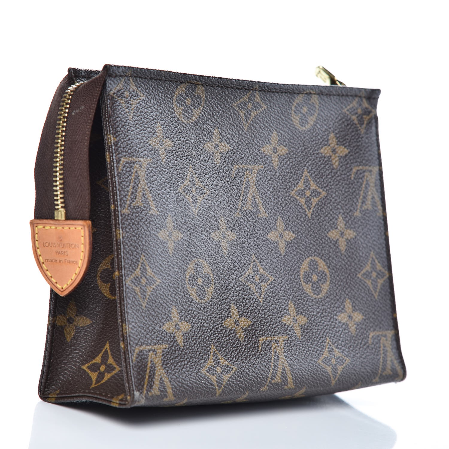 LOUIS VUITTON Raffia Monogram Giant Toiletry Pouch 26 Tan | FASHIONPHILE