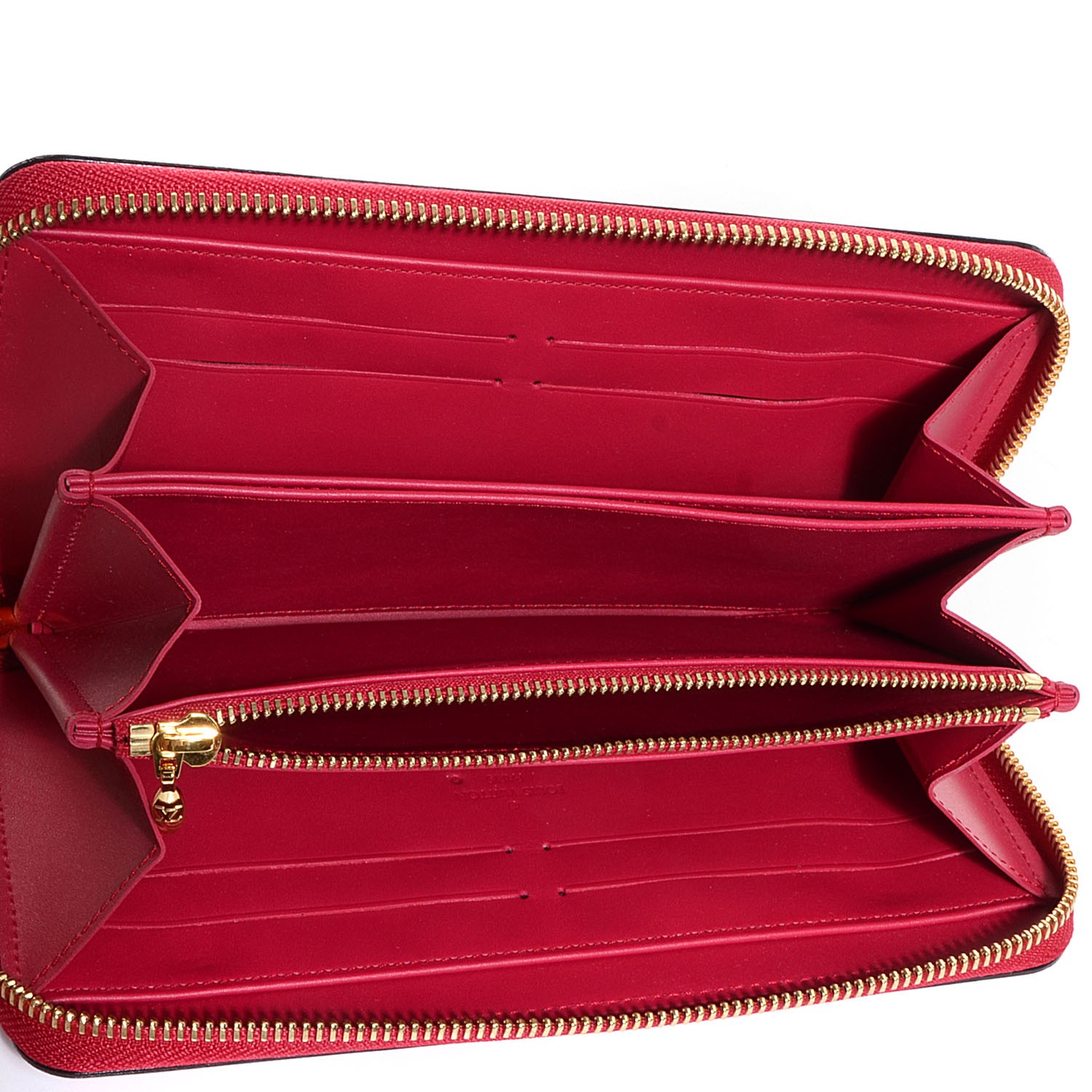 Louis Vuitton Vernis Sweet Monogram Zippy Wallet Indian Rose