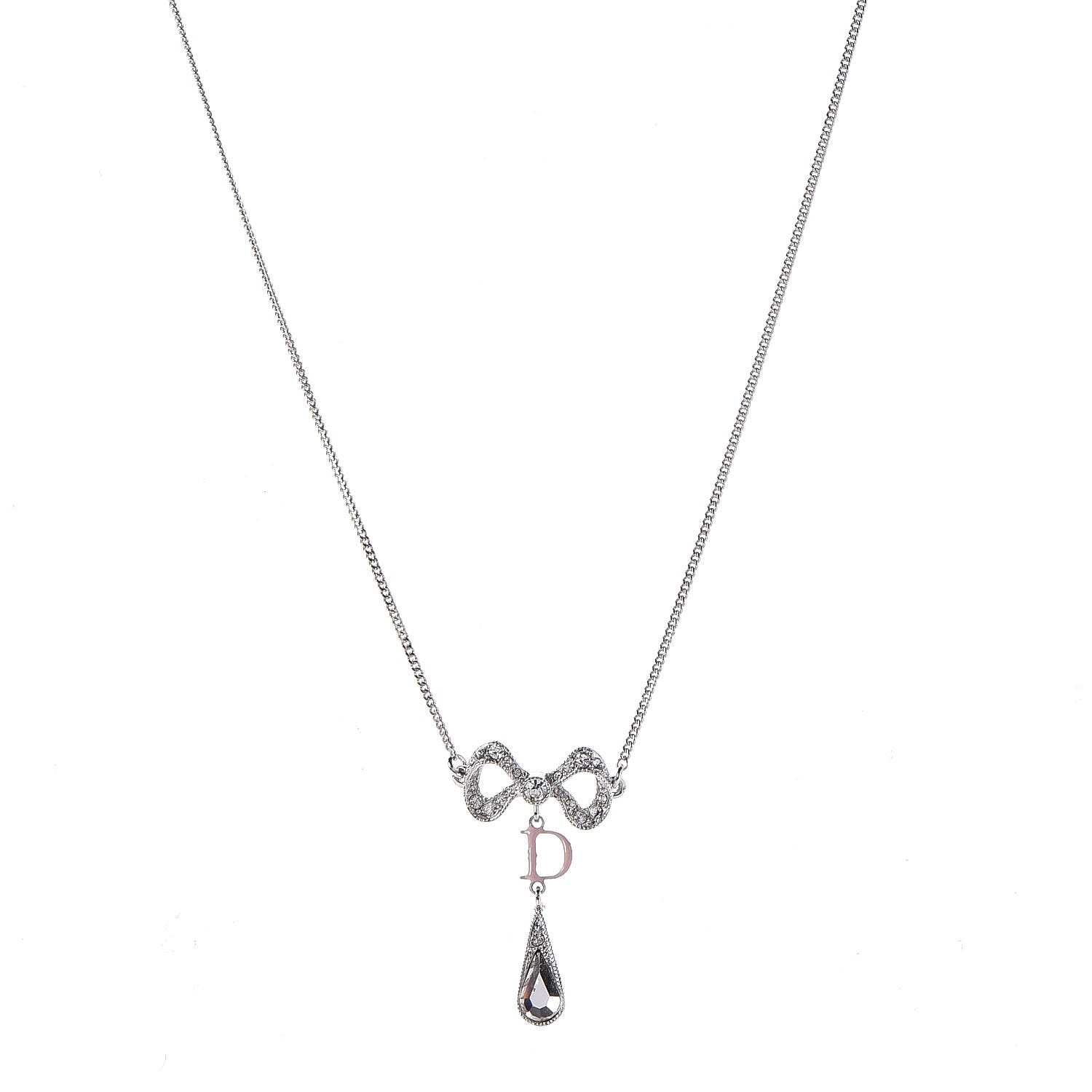 dior bow necklace