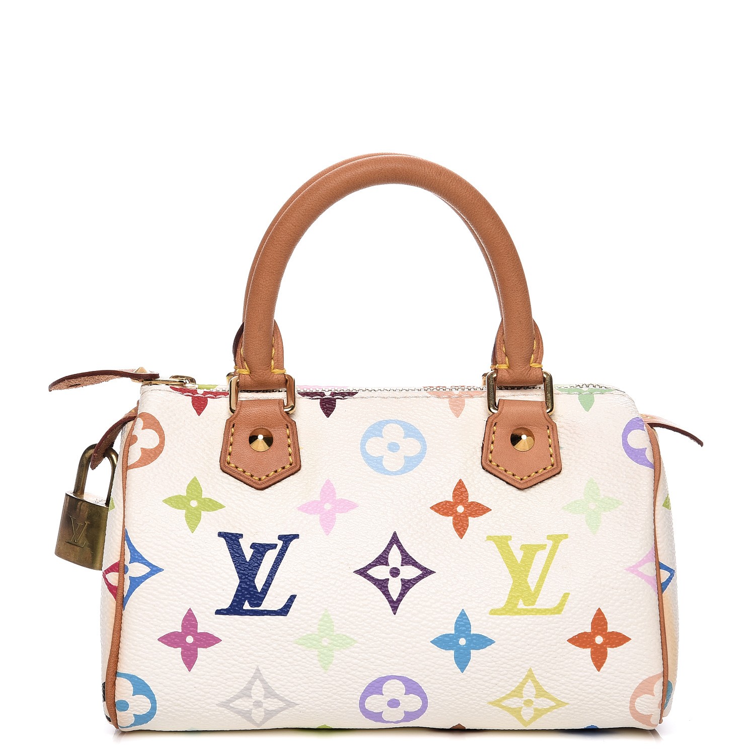 LOUIS VUITTON Multicolor Mini Sac HL Speedy White 218939