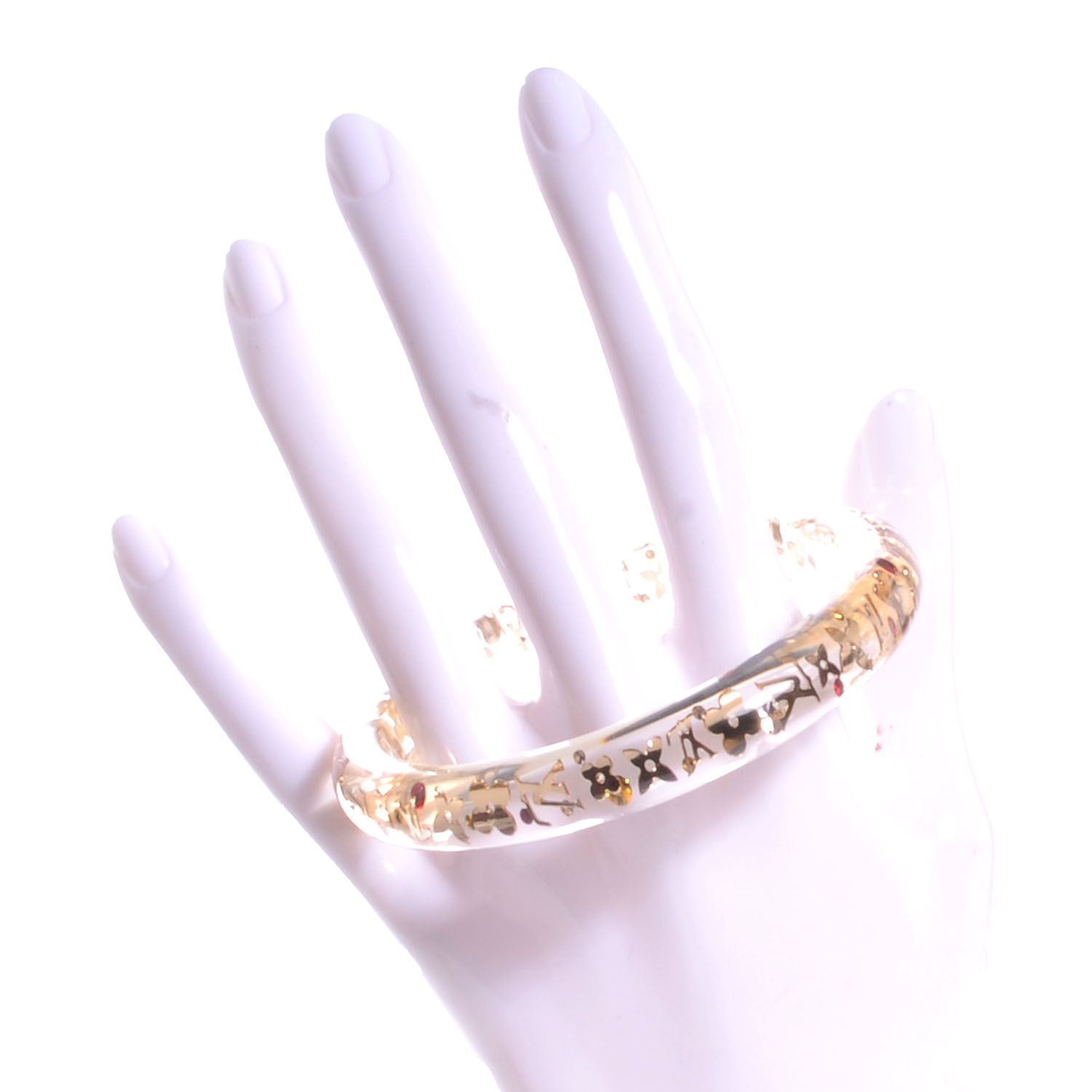 LOUIS VUITTON Inclusion Bracelet PM Size Medium Transparent 53124
