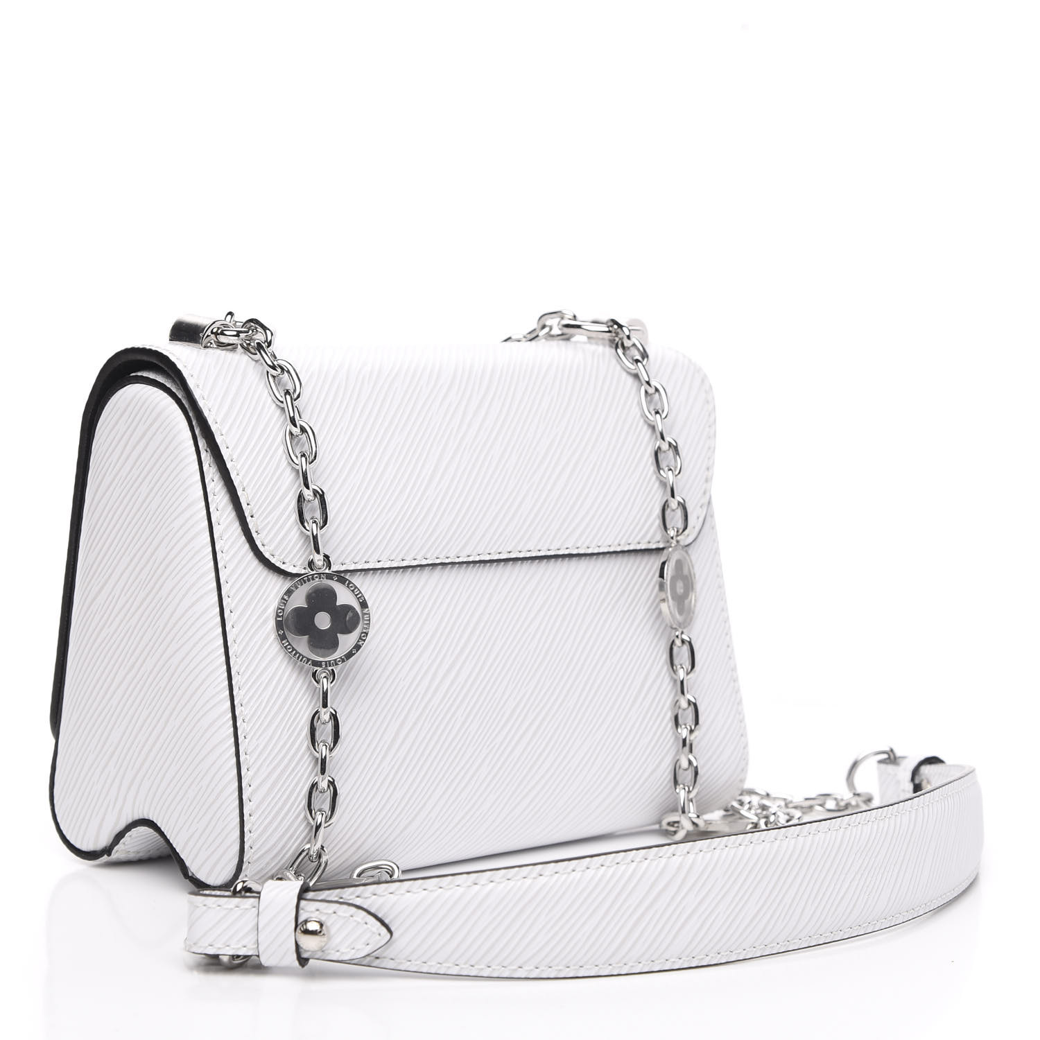 Louis Vuitton Epi Twist Shoulder Bag Pm White 415017