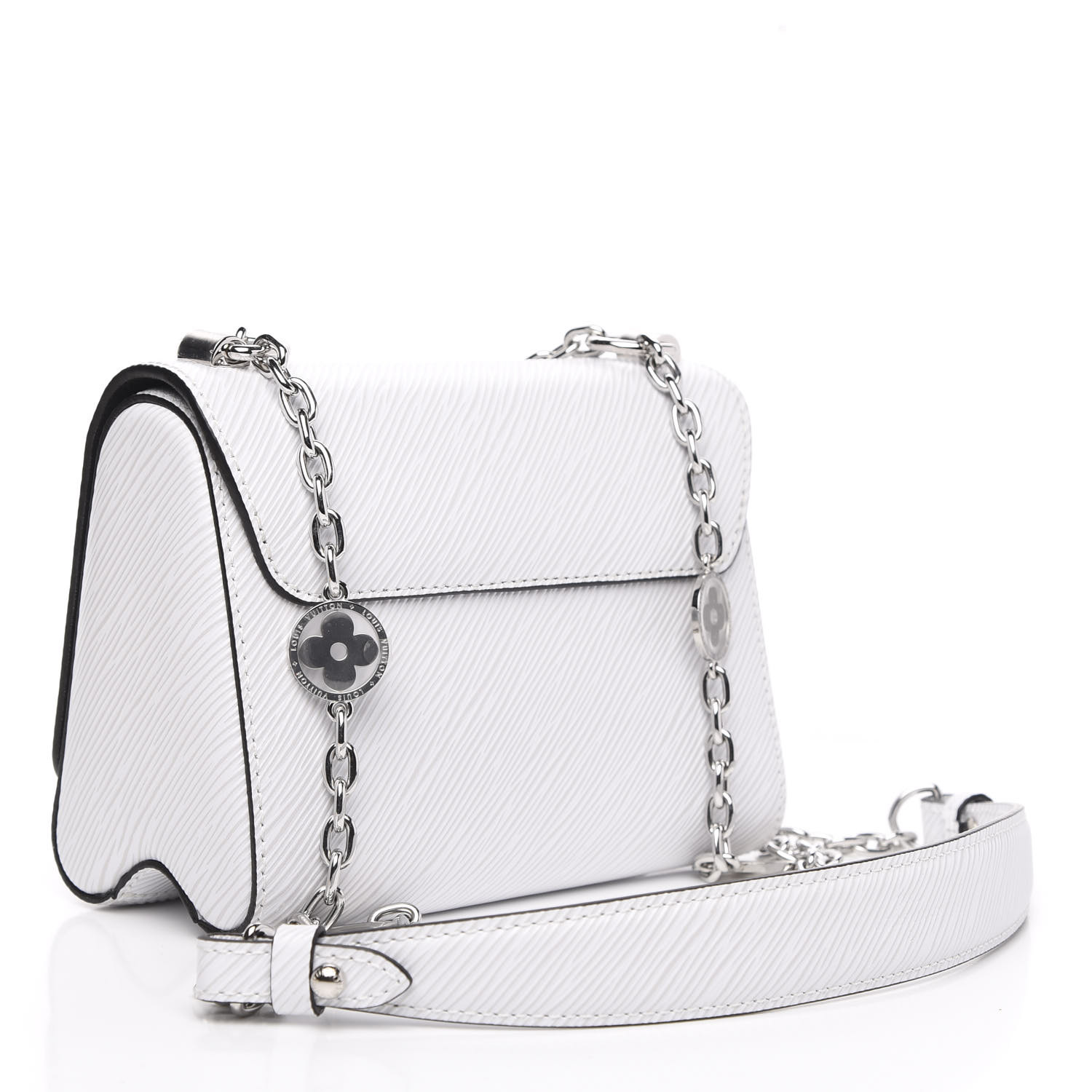 louis vuitton white flower bag