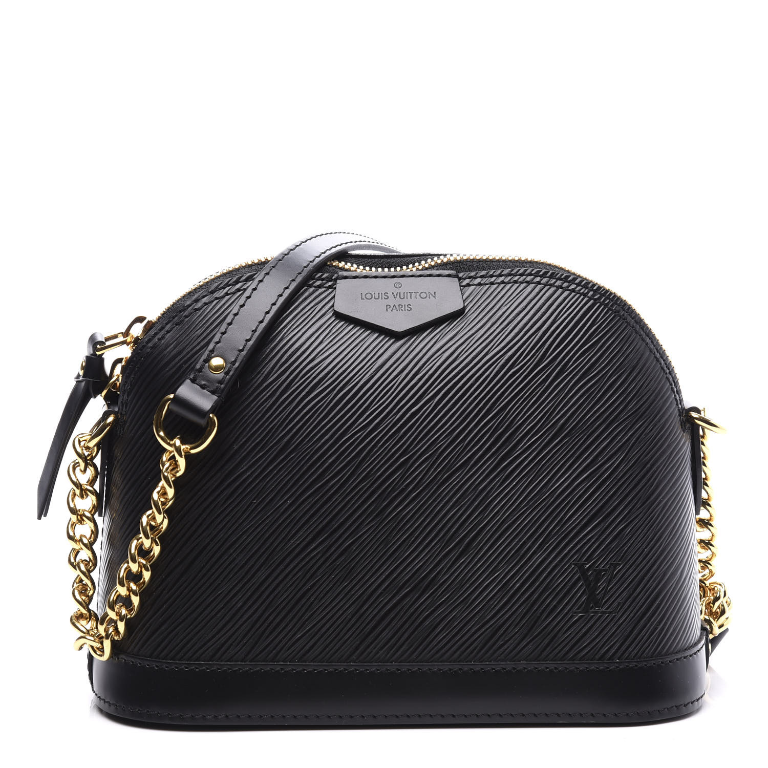 LOUIS VUITTON Epi Alma Mini Black 569755