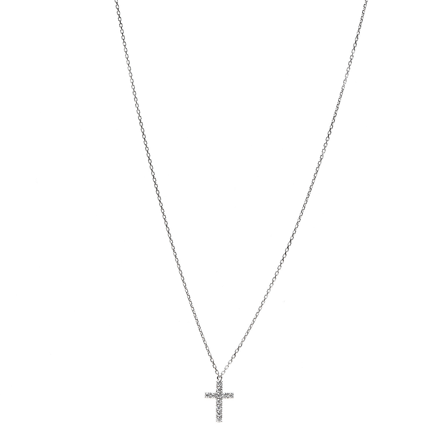 cartier diamond cross necklace