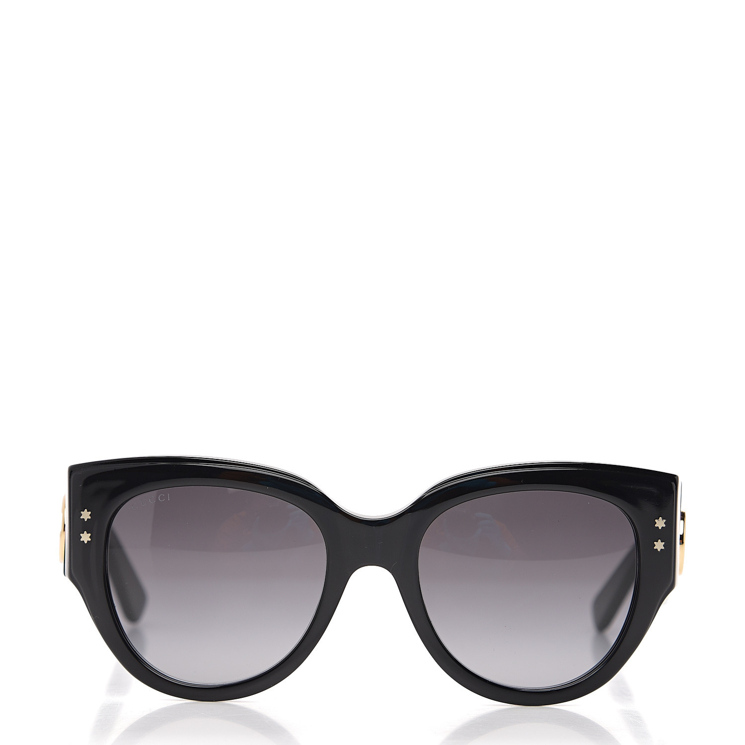 GUCCI Acetate Oversized Rectangle Frame Web Sunglasses GG3864/S Black ...