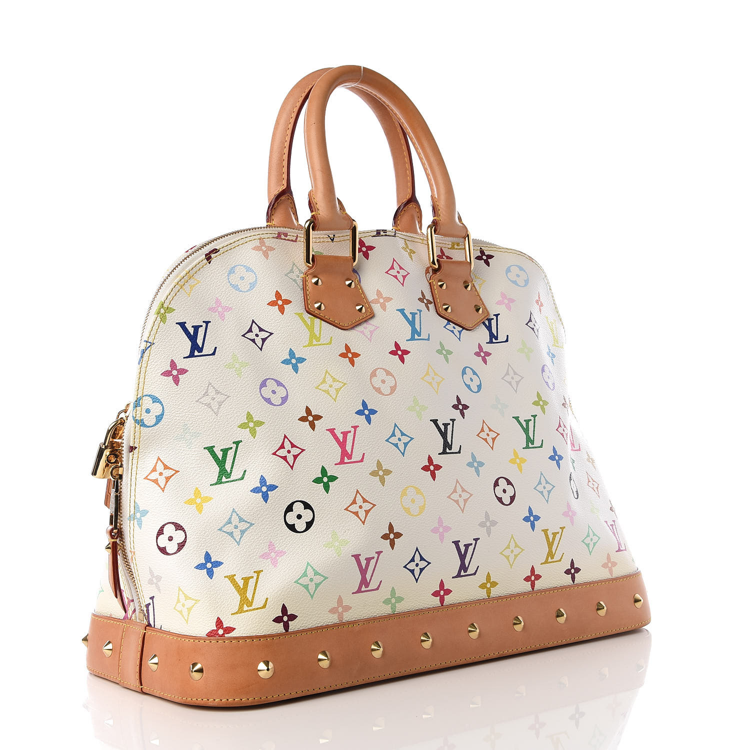 LOUIS VUITTON Monogram Multicolor Alma GM White 569031