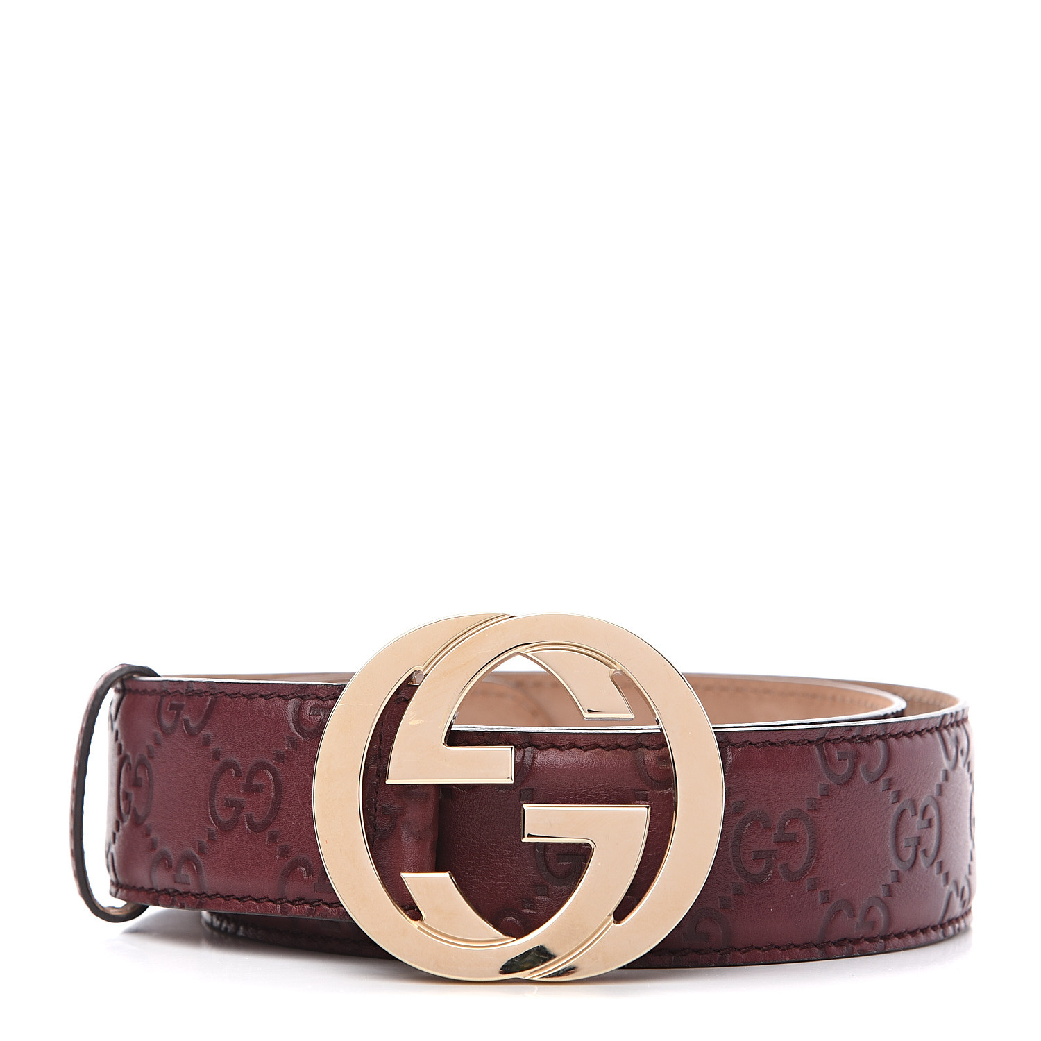 gucci burgundy belt