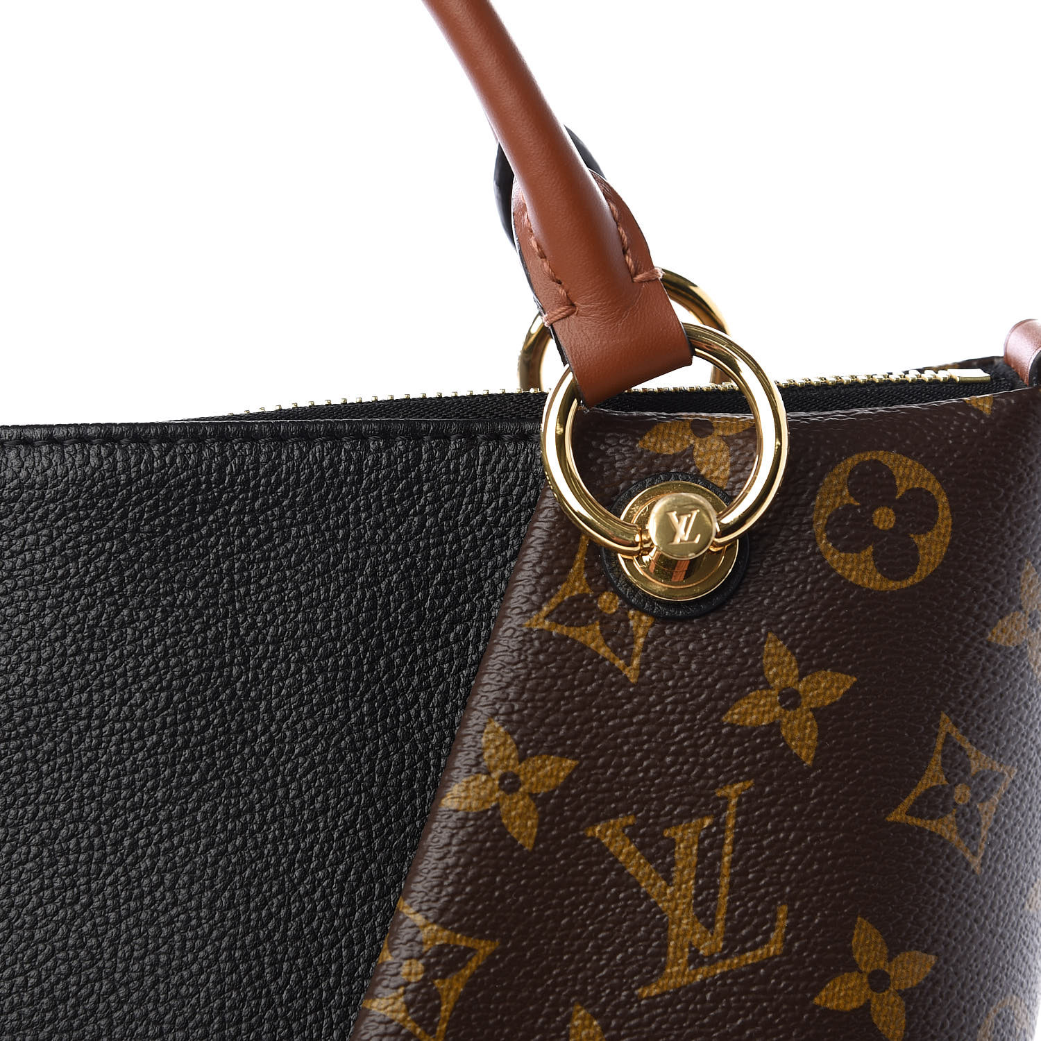 LOUIS VUITTON Monogram V Tote MM Black 569679