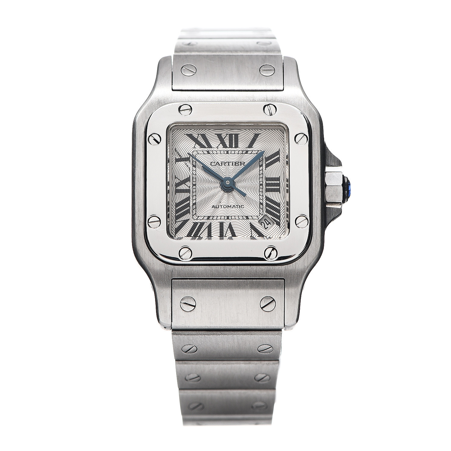 CARTIER Stainless Steel 24mm Santos de Cartier Galbee Automatic Watch ...