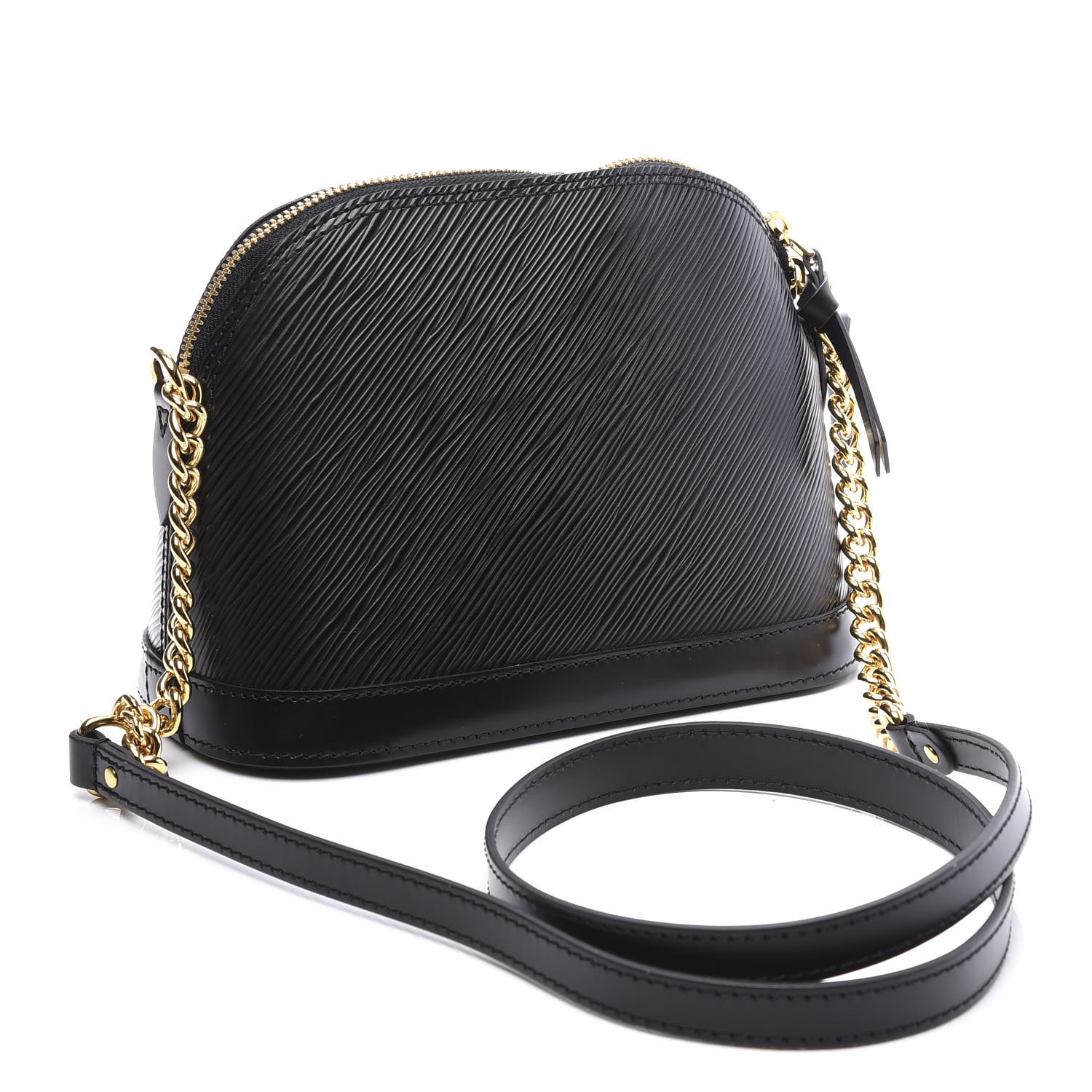 LOUIS VUITTON Epi Alma Mini Black 569755