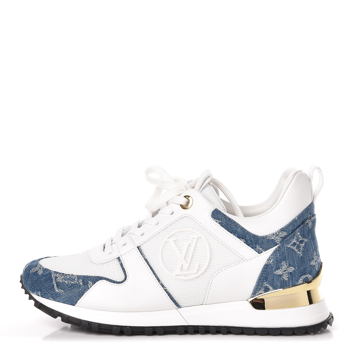lv trainer sneaker denim