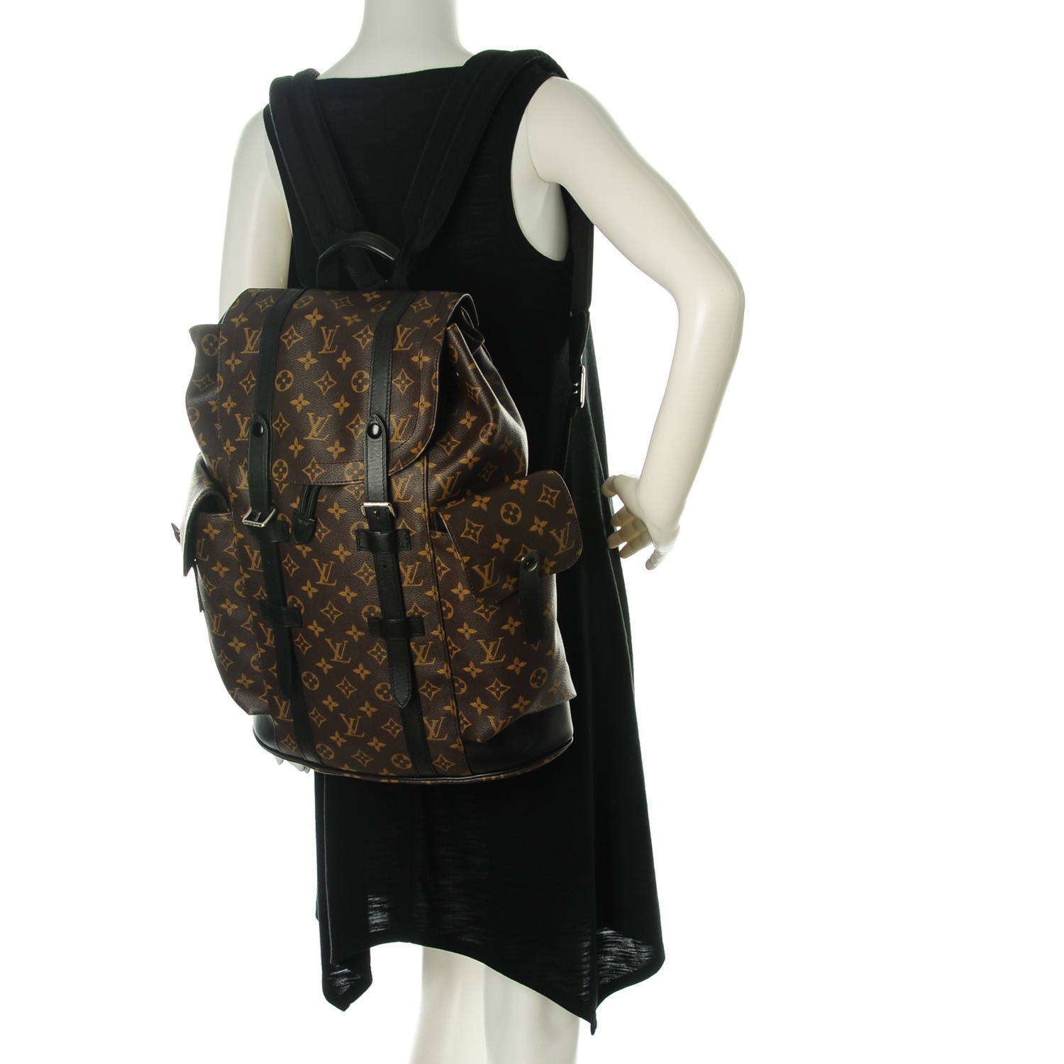 Louis Vuitton Trio Backpack Monogram Brownie Bagel