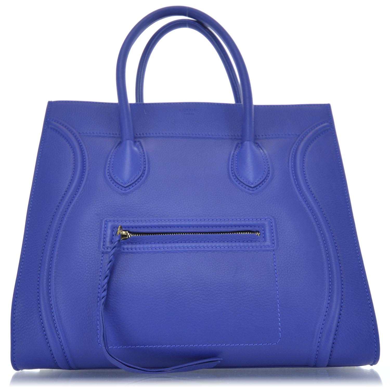 CELINE Smooth Leather Large Phantom Luggage Royal Blue 30062