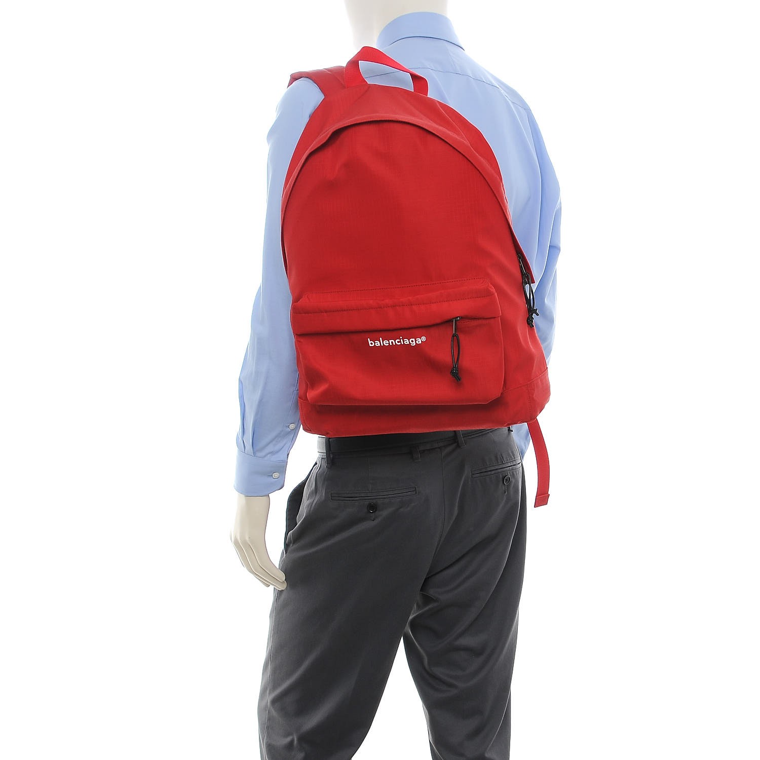 BALENCIAGA Nylon Explorer Ripstop Backpack Red 282053