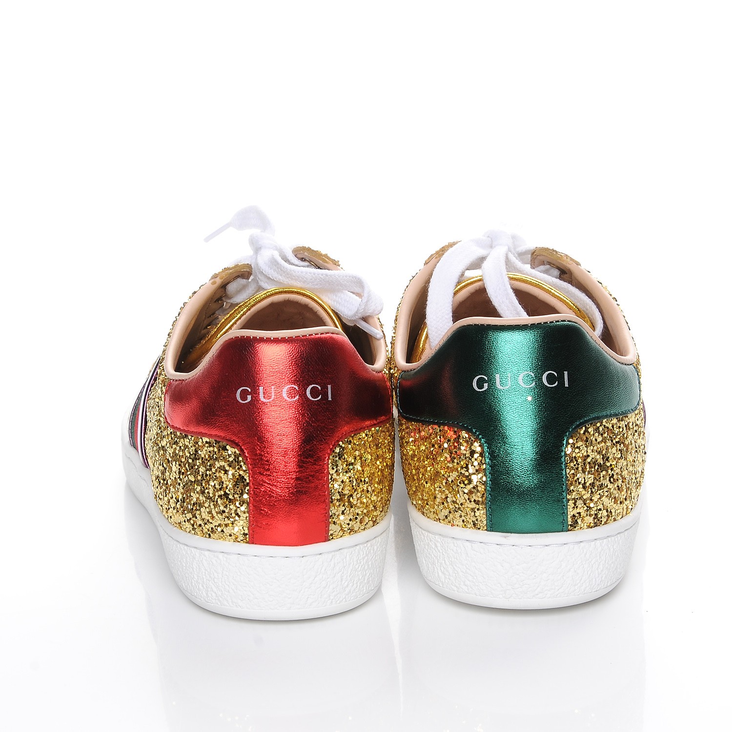 gucci gold glitter sneakers