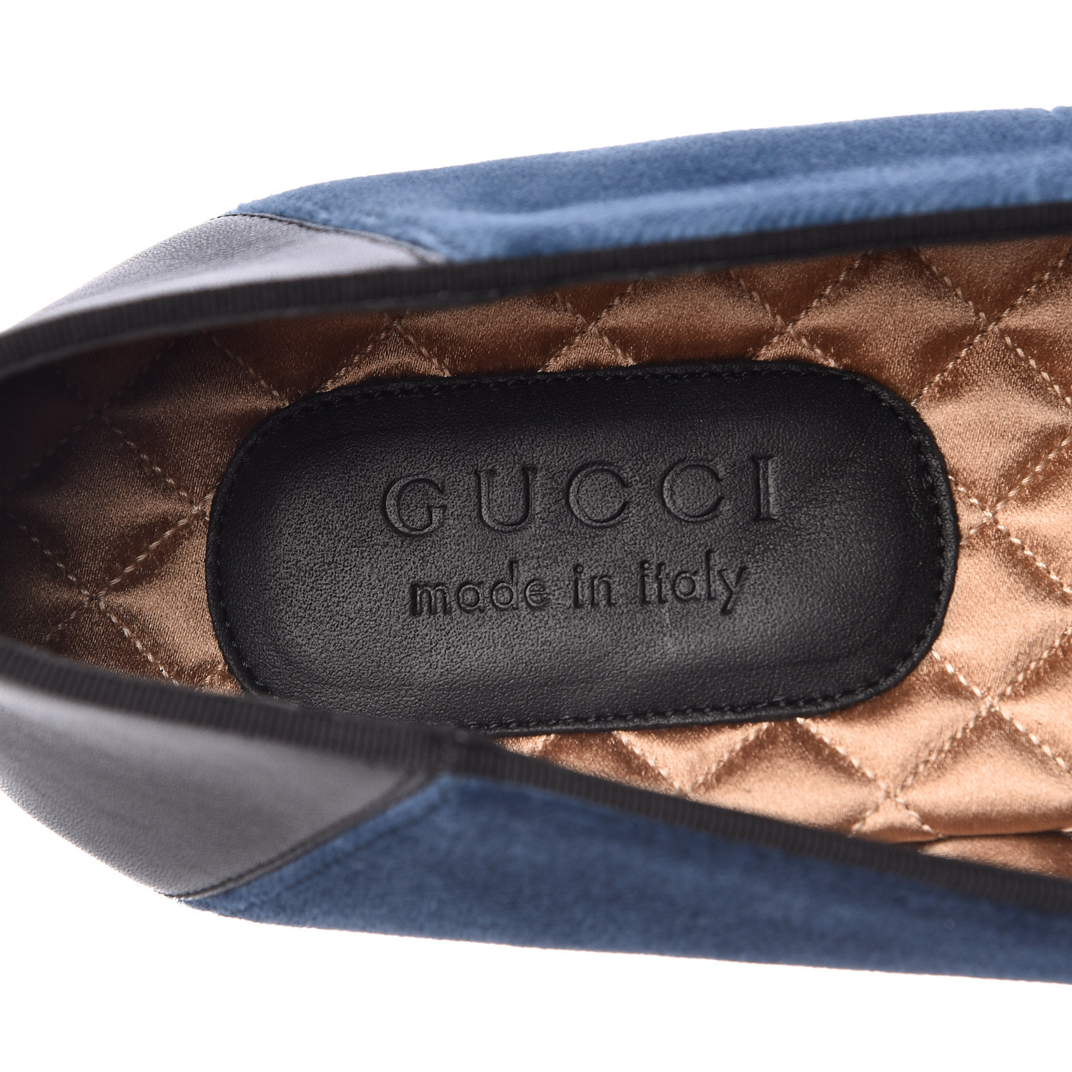 gucci loafers velvet blue