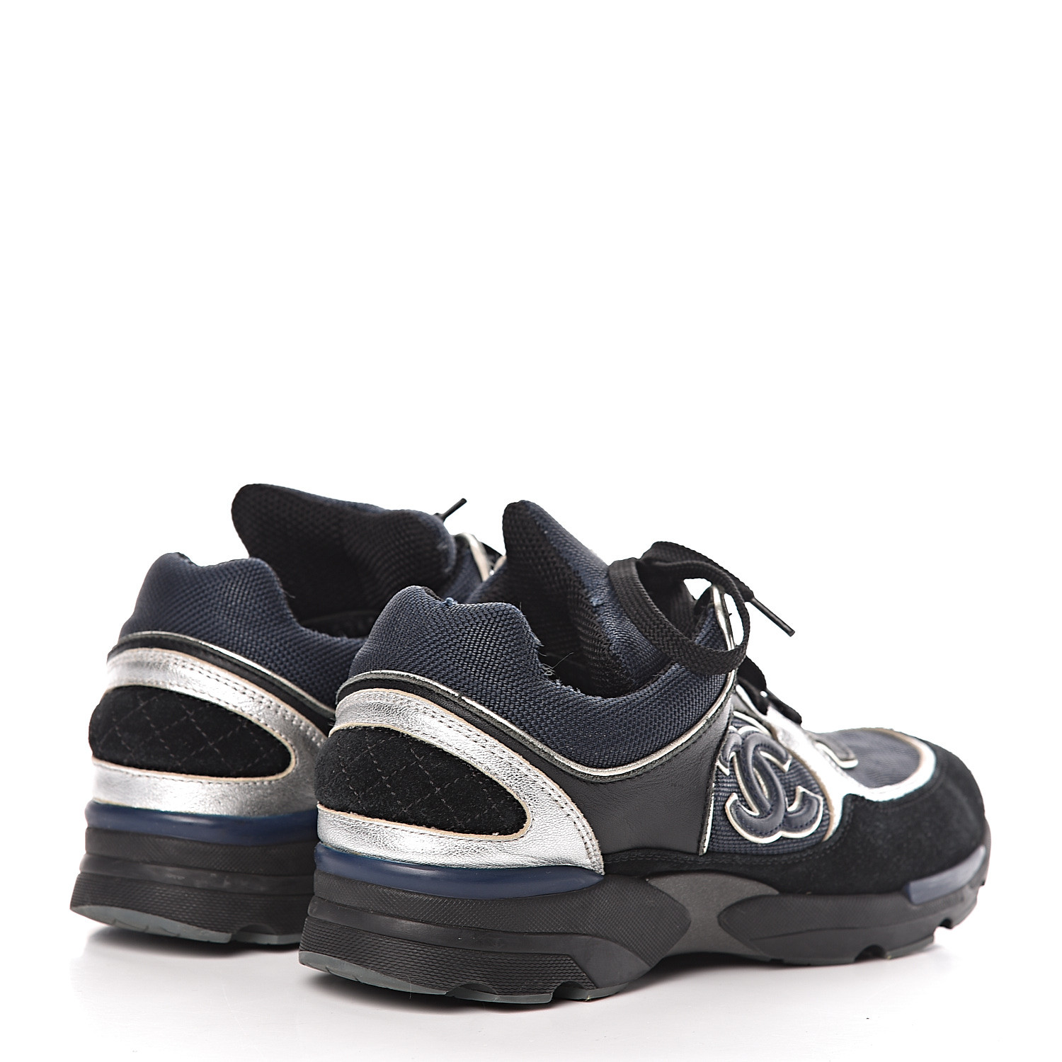 chanel cc calfskin sneakers