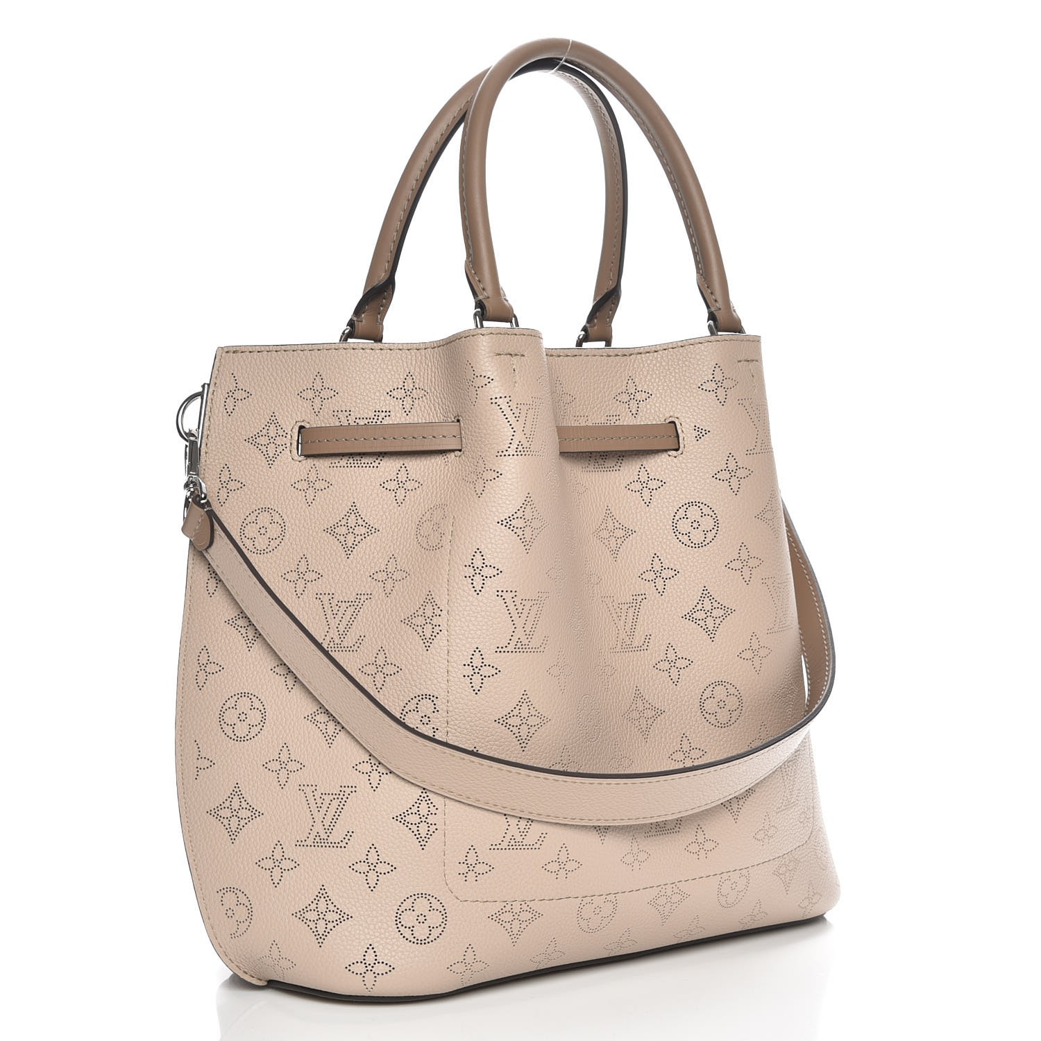 Louis Vuitton Metallic Bronze Mordore Monogram Mahina Leather XL Shoulder  Bag 860878