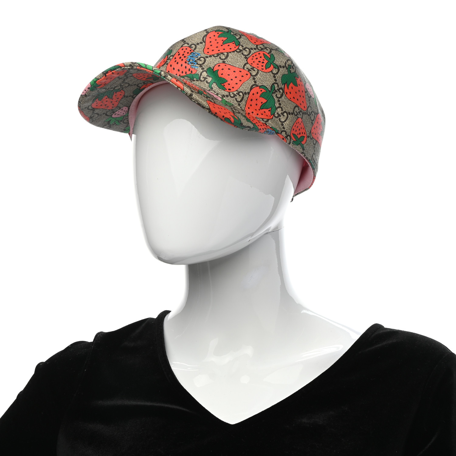 gucci strawberry bucket hat