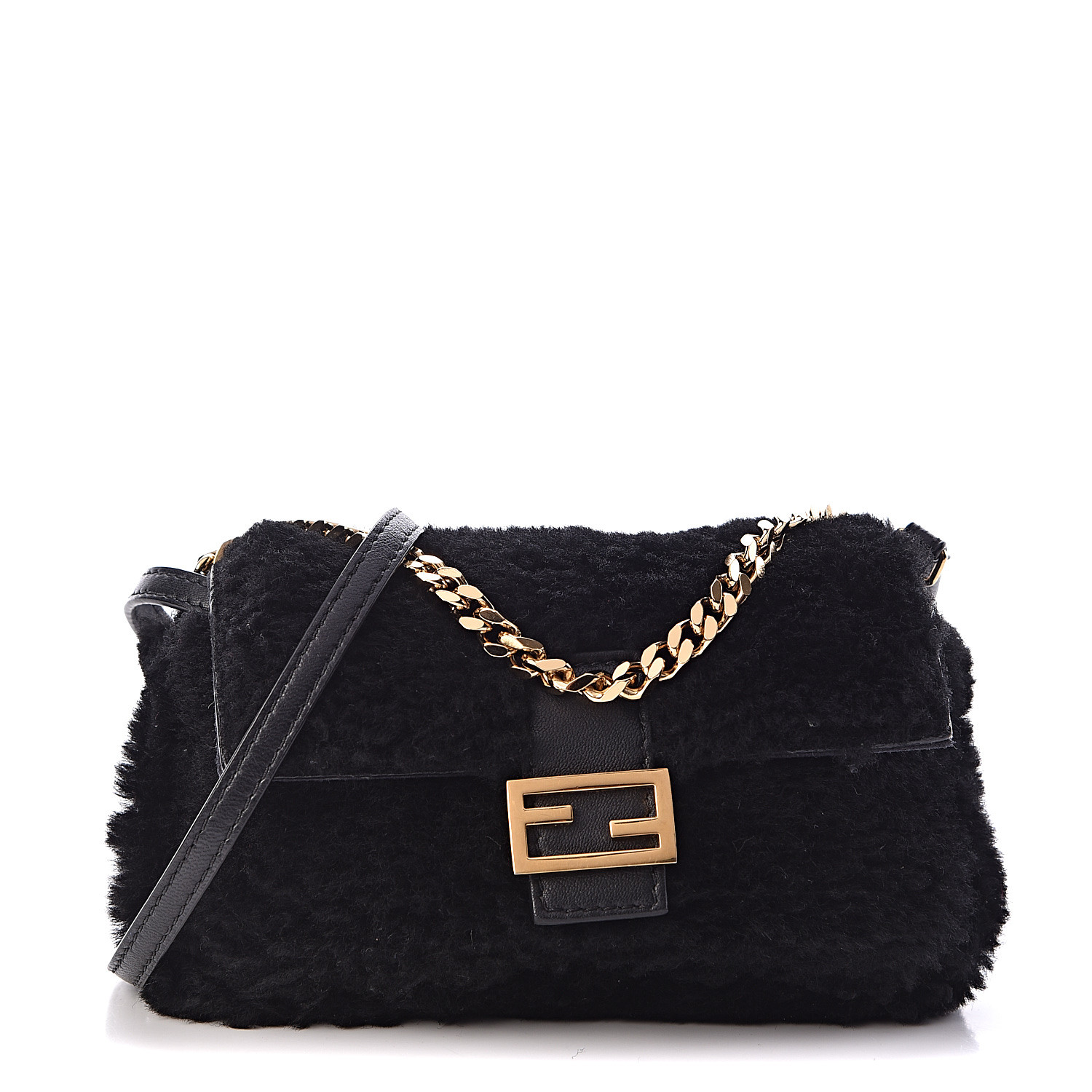 fendi micro flat baguette