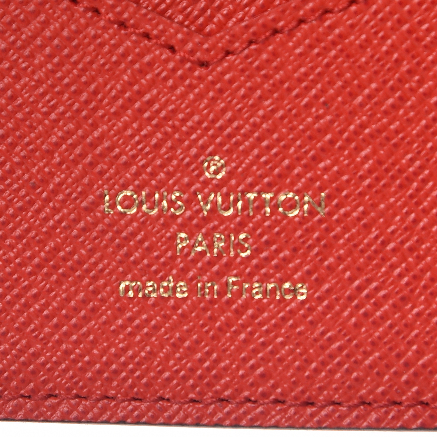 LOUIS VUITTON Monogram 2019 Christmas Animation Passport Cover Rouge 484074