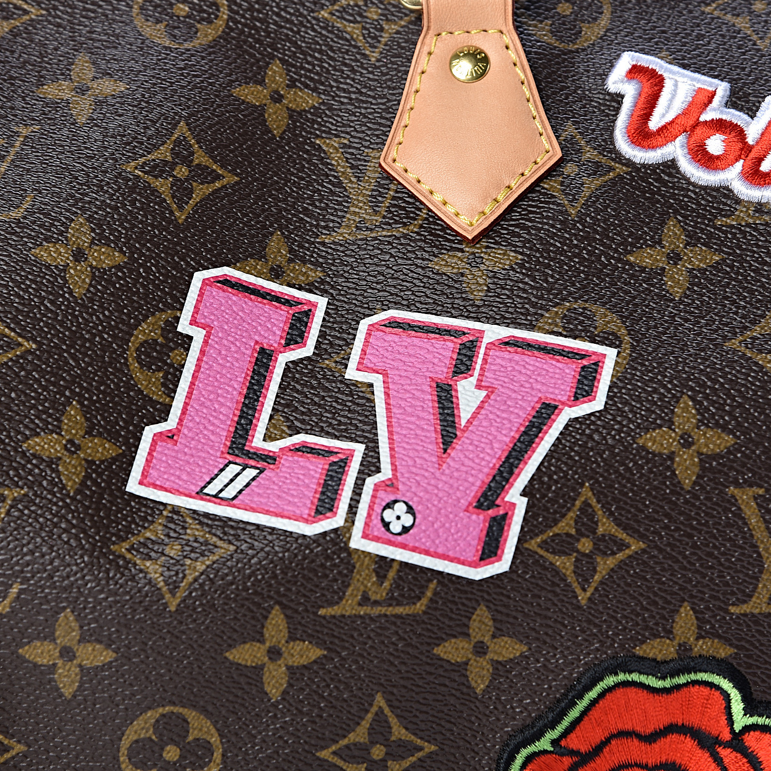 LOUIS VUITTON  PATCHES SPEEDY 30 BANDOULIERE OF