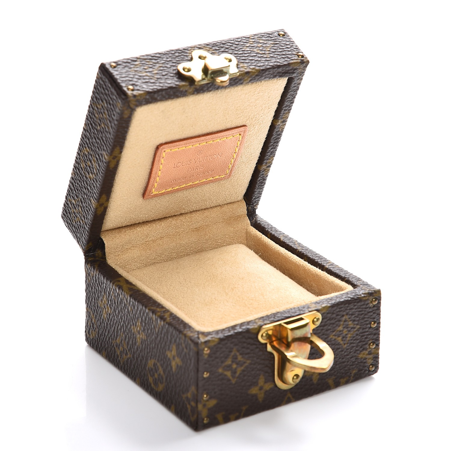 LOUIS VUITTON Monogram Ring Box Mini Trunk Case 209062