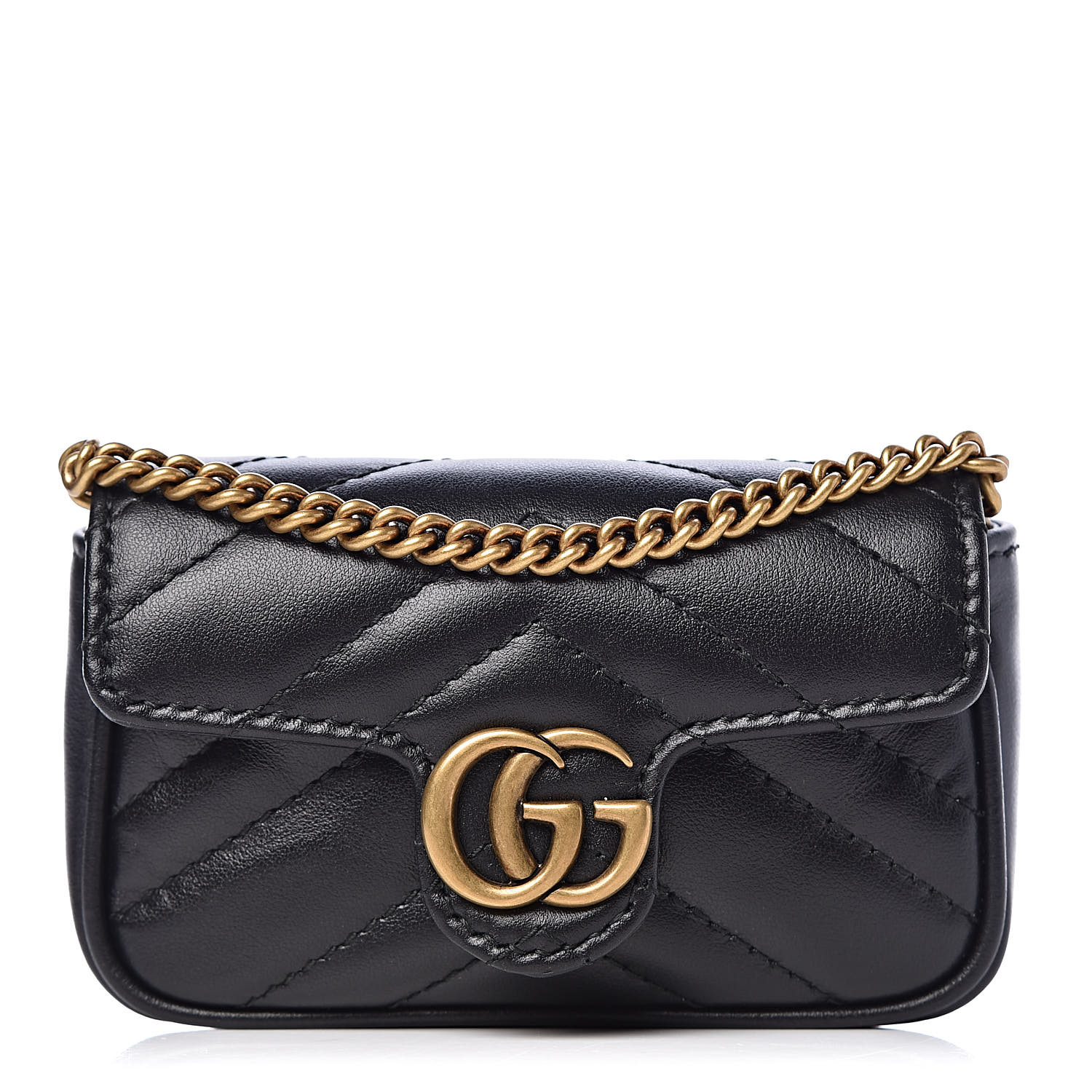 gg marmont 2.0 quilted leather coin purse on a chain