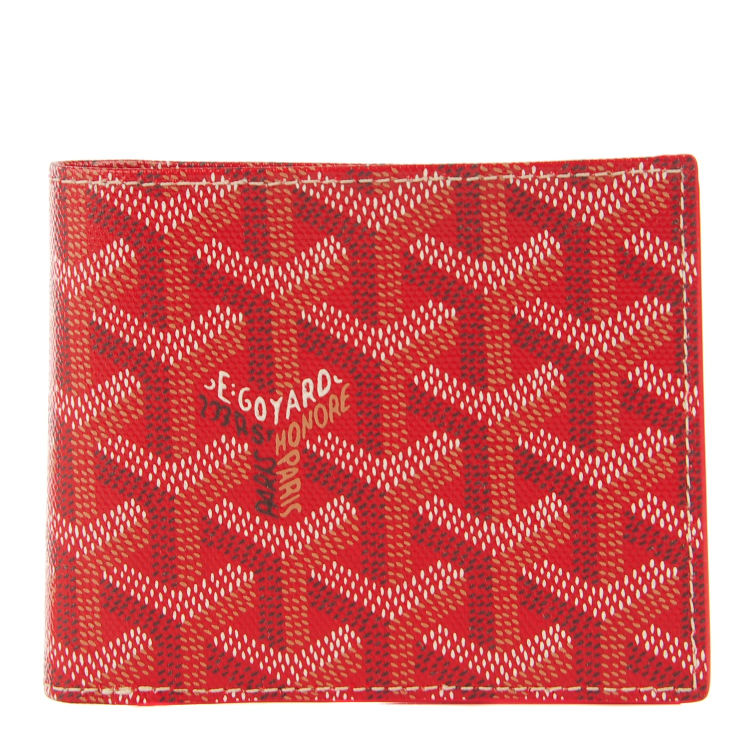 goyard red wallet