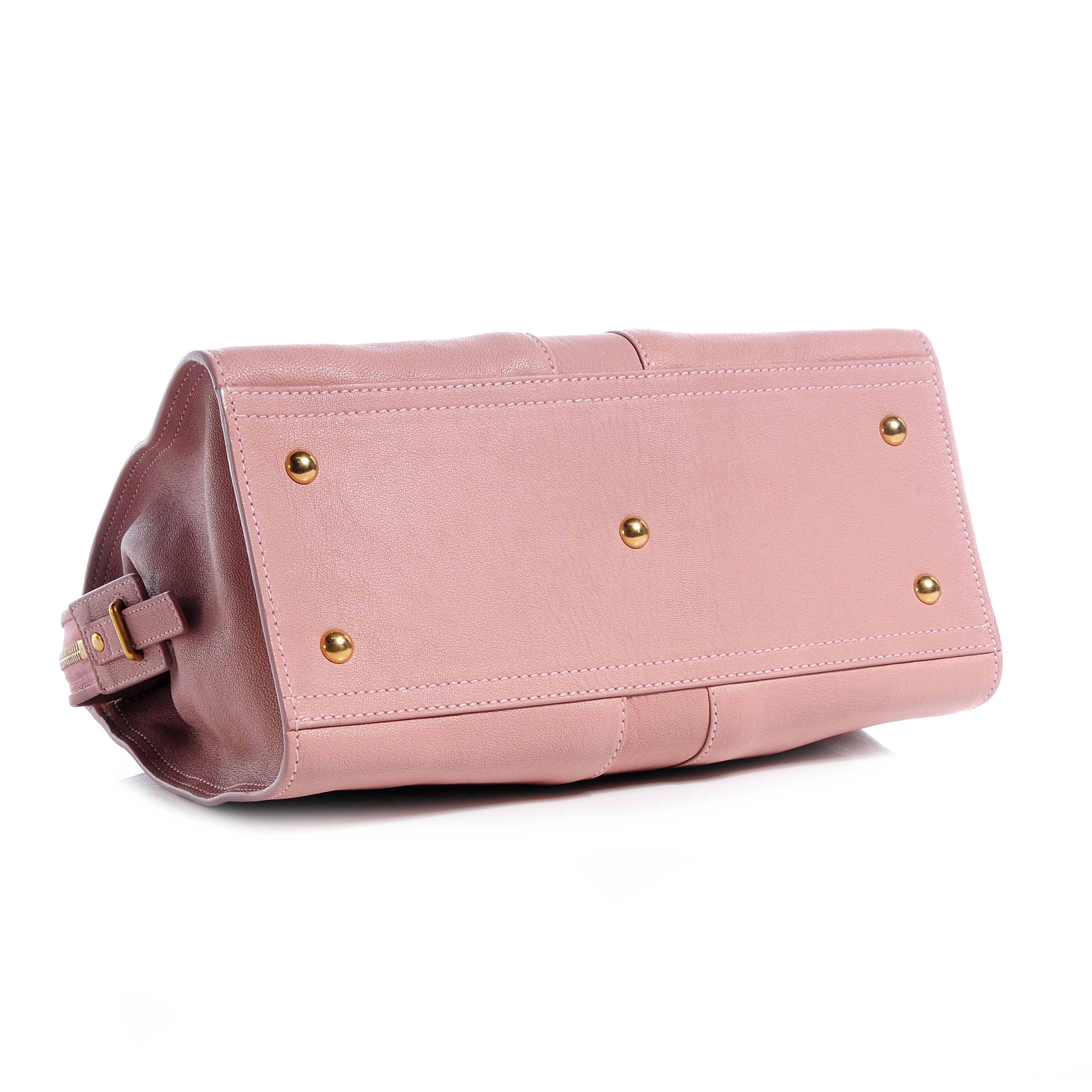saint laurent mini pac pac in shearling and lambskin
