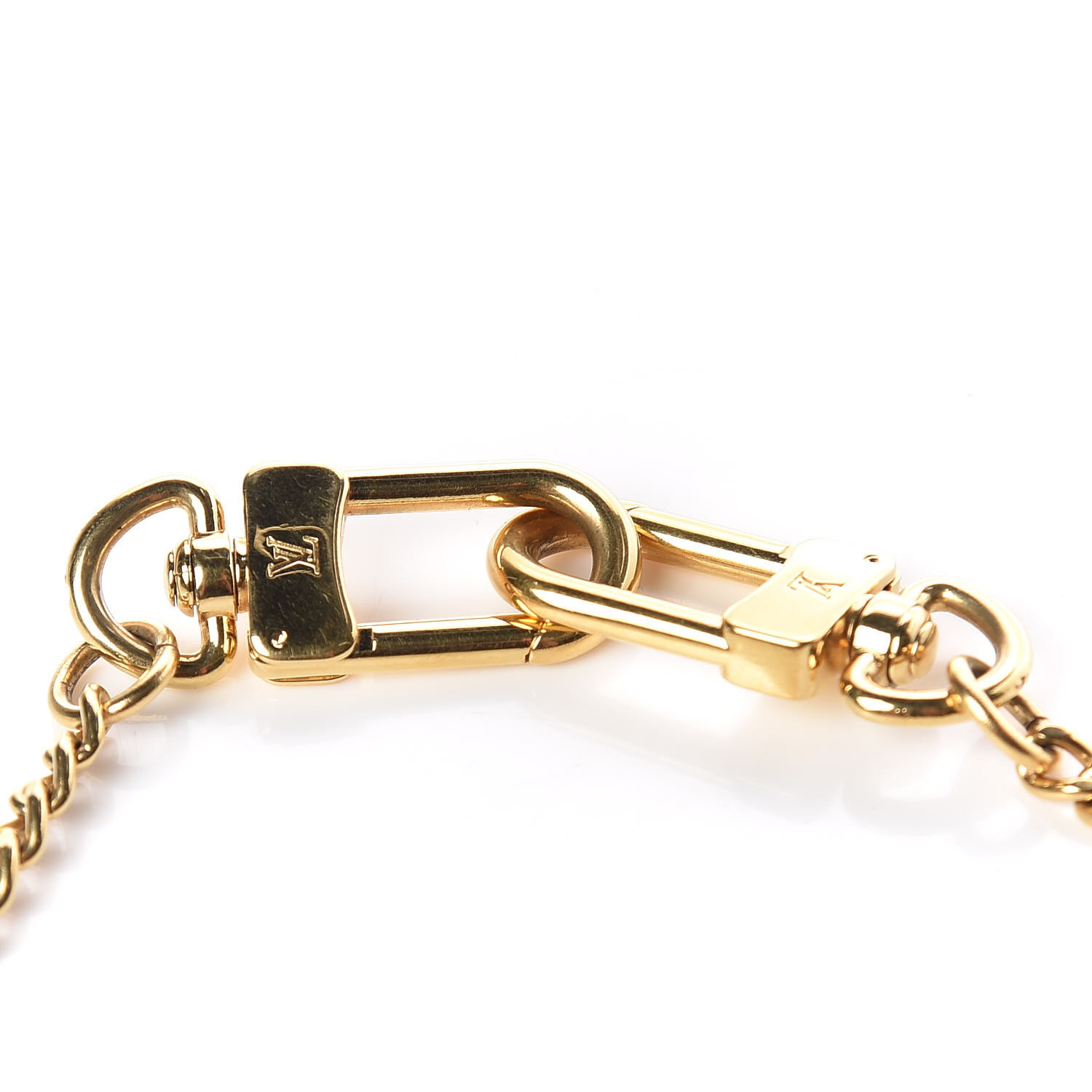 LOUIS VUITTON XL Pochette Extender Key Ring Chain Gold 432161