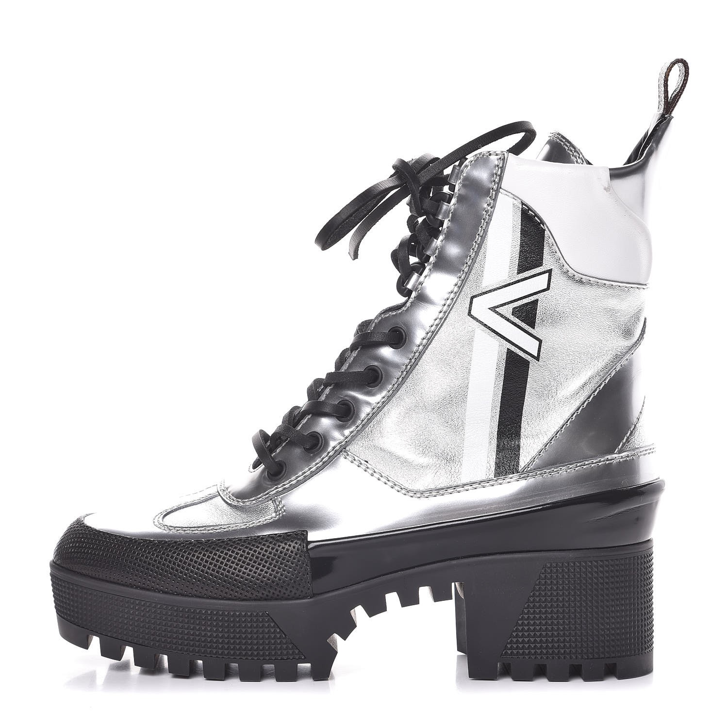 louis vuitton silver boots